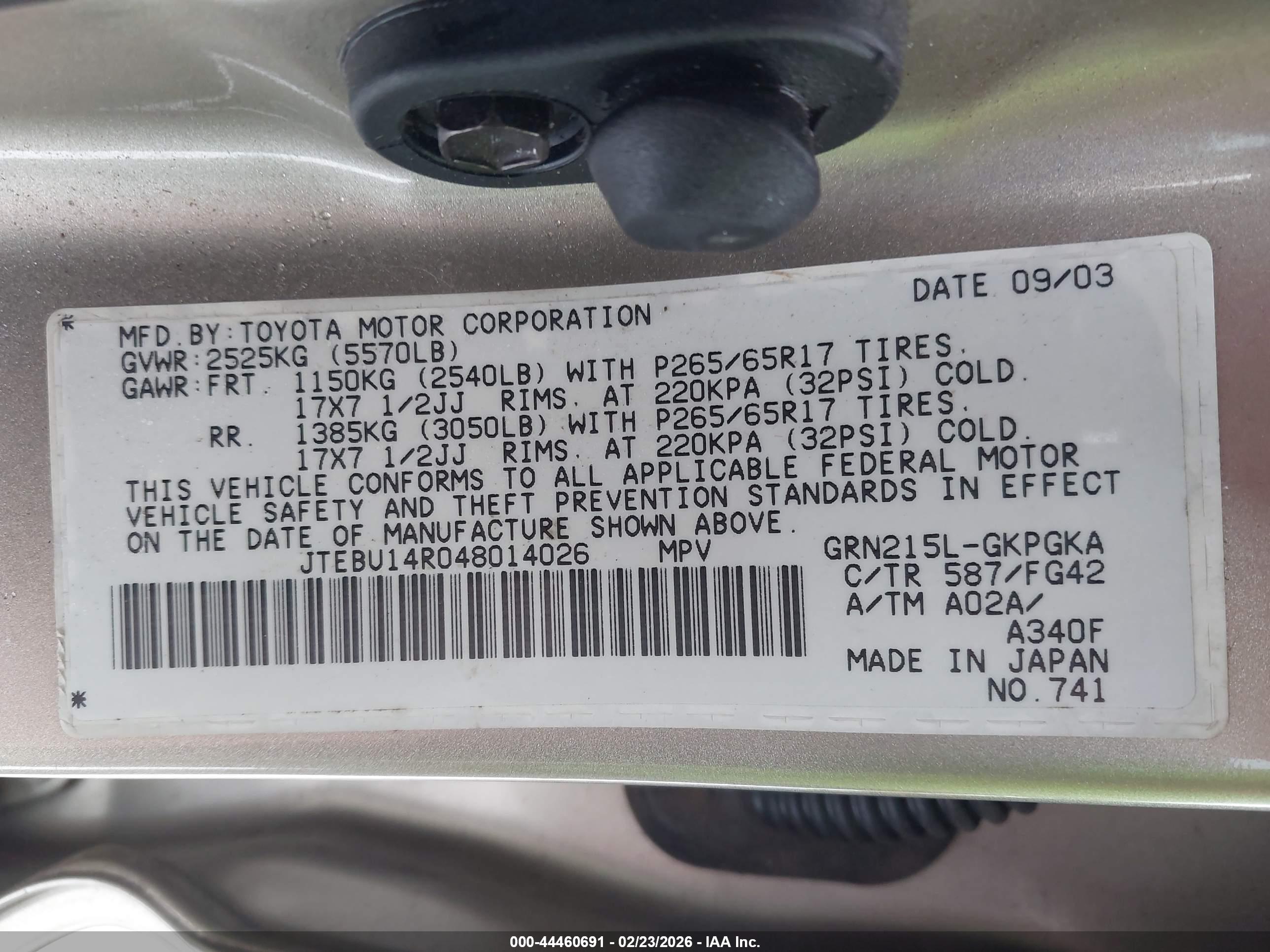 TOYOTA 4RUNNER image 9