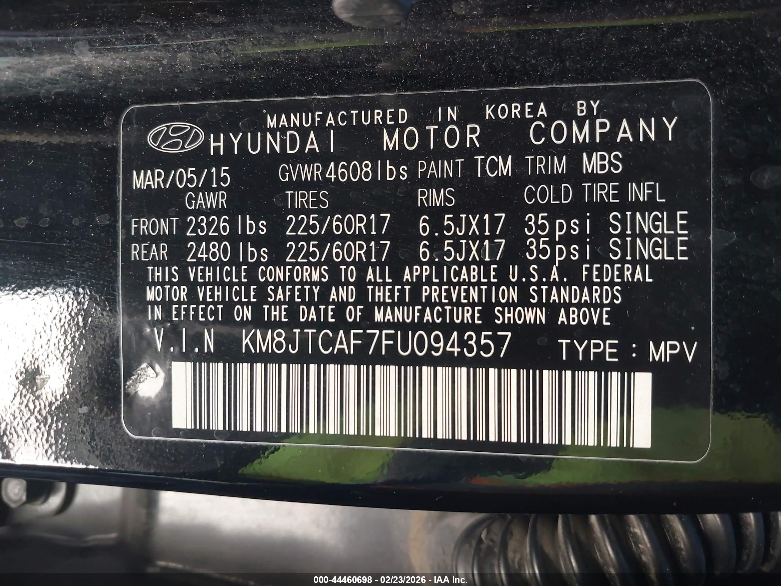 HYUNDAI TUCSON image 9