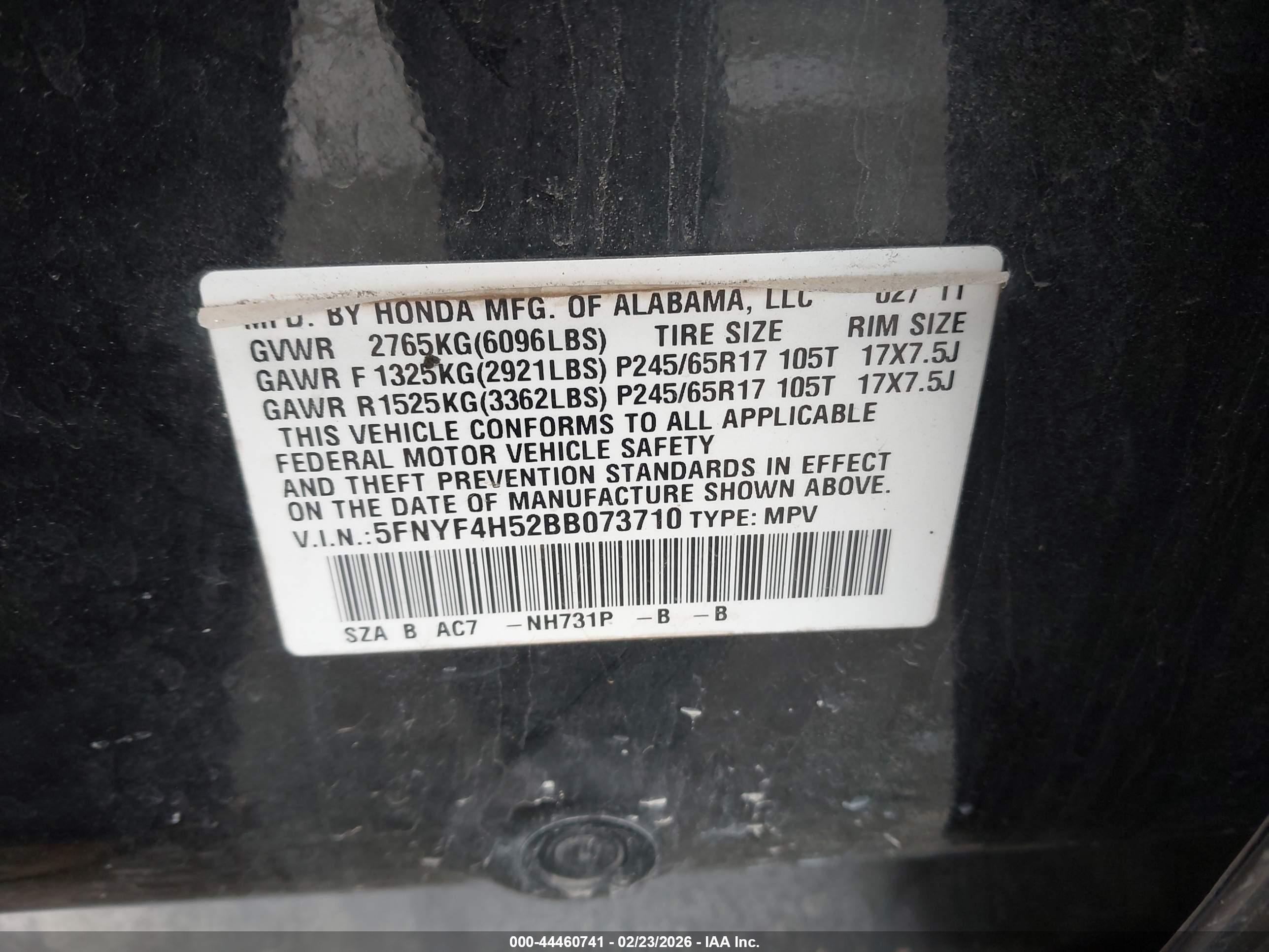 HONDA PILOT image 9