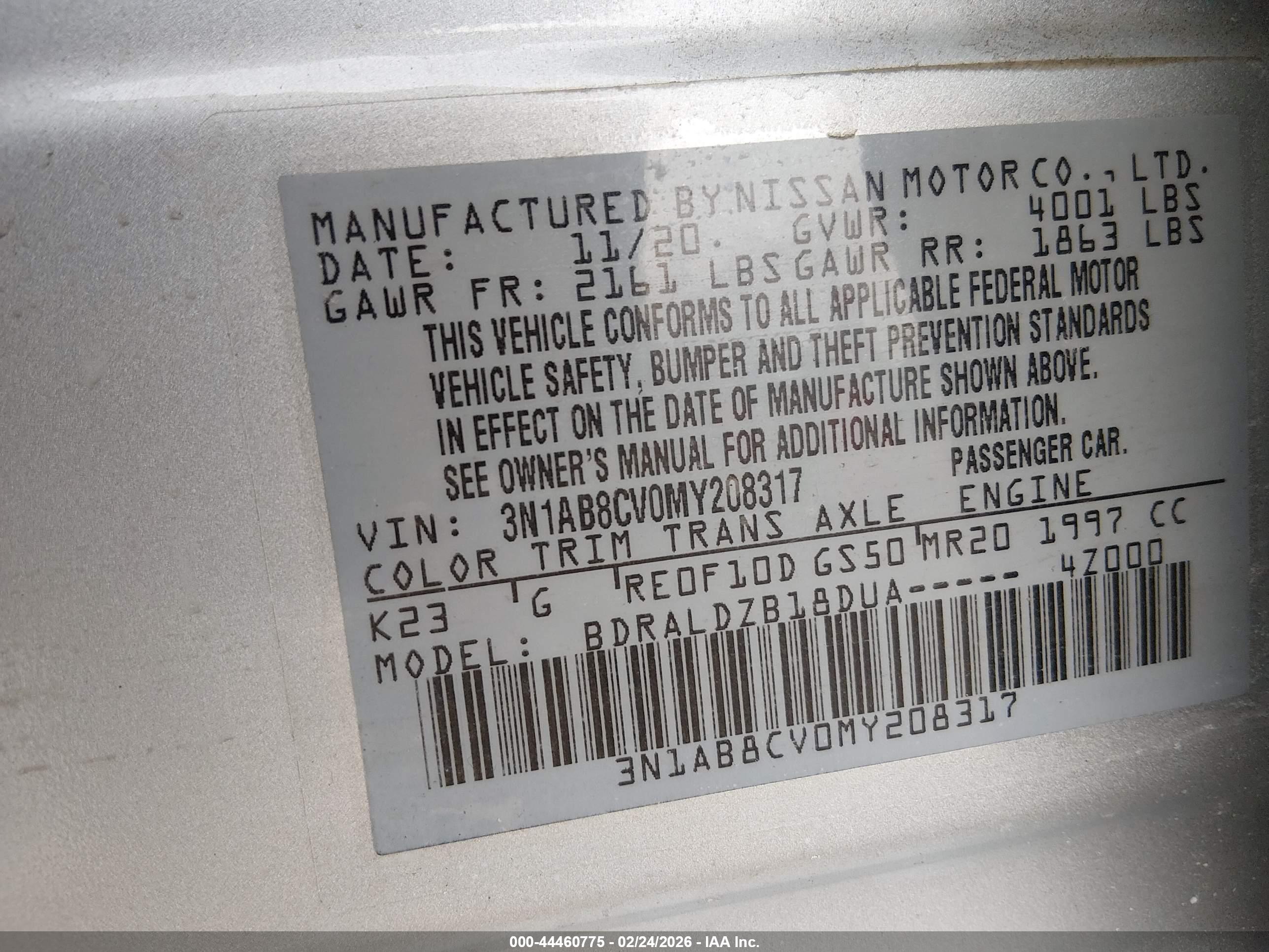 NISSAN SENTRA image 9