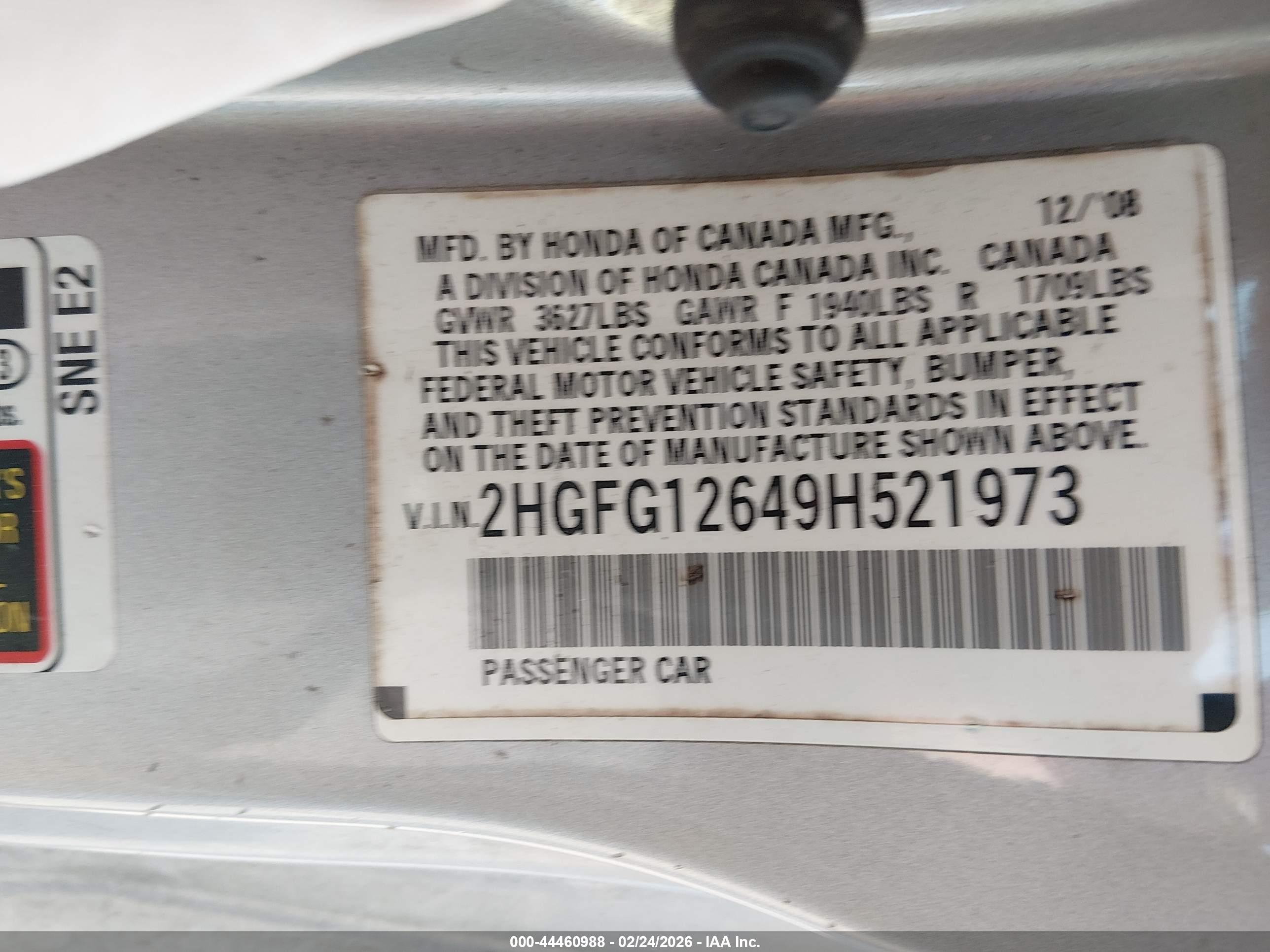 HONDA CIVIC image 9