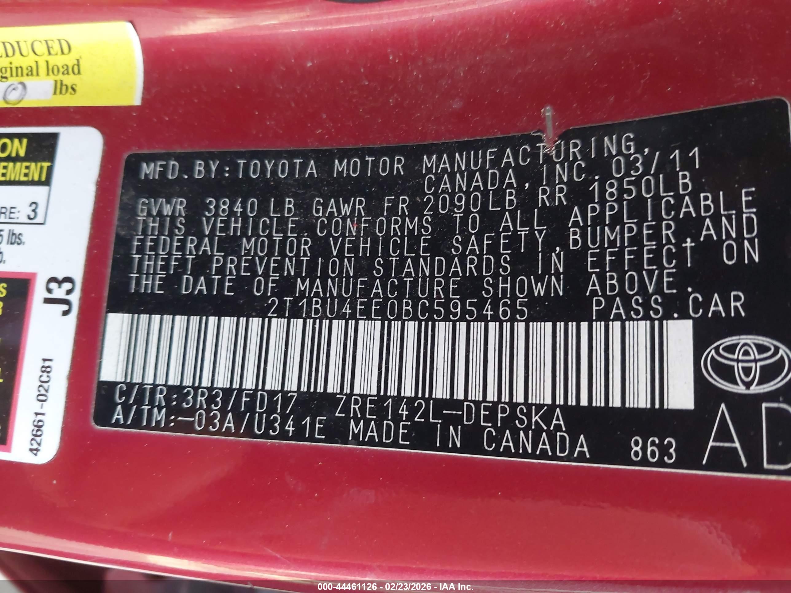 TOYOTA COROLLA image 9