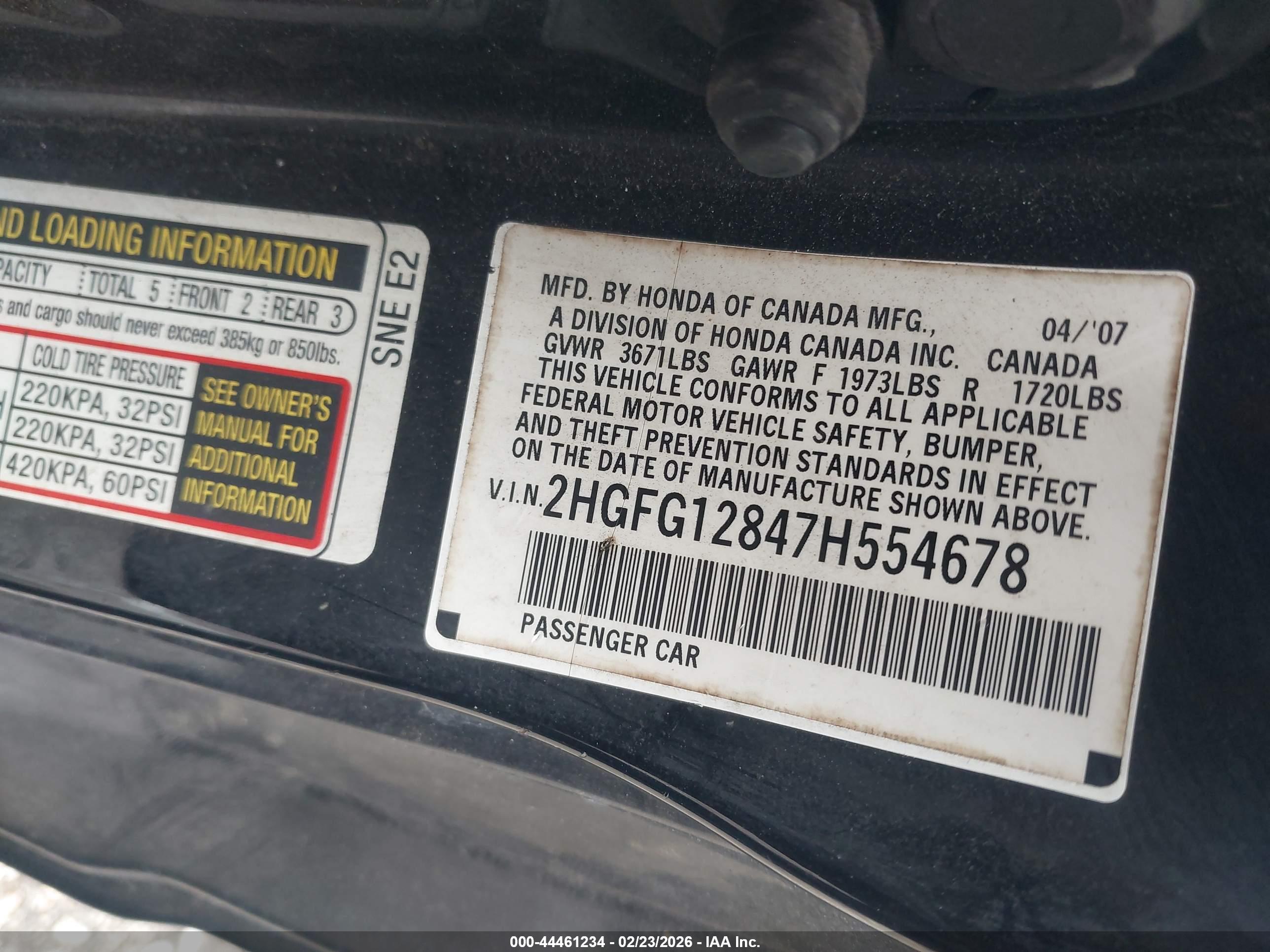 HONDA CIVIC image 9