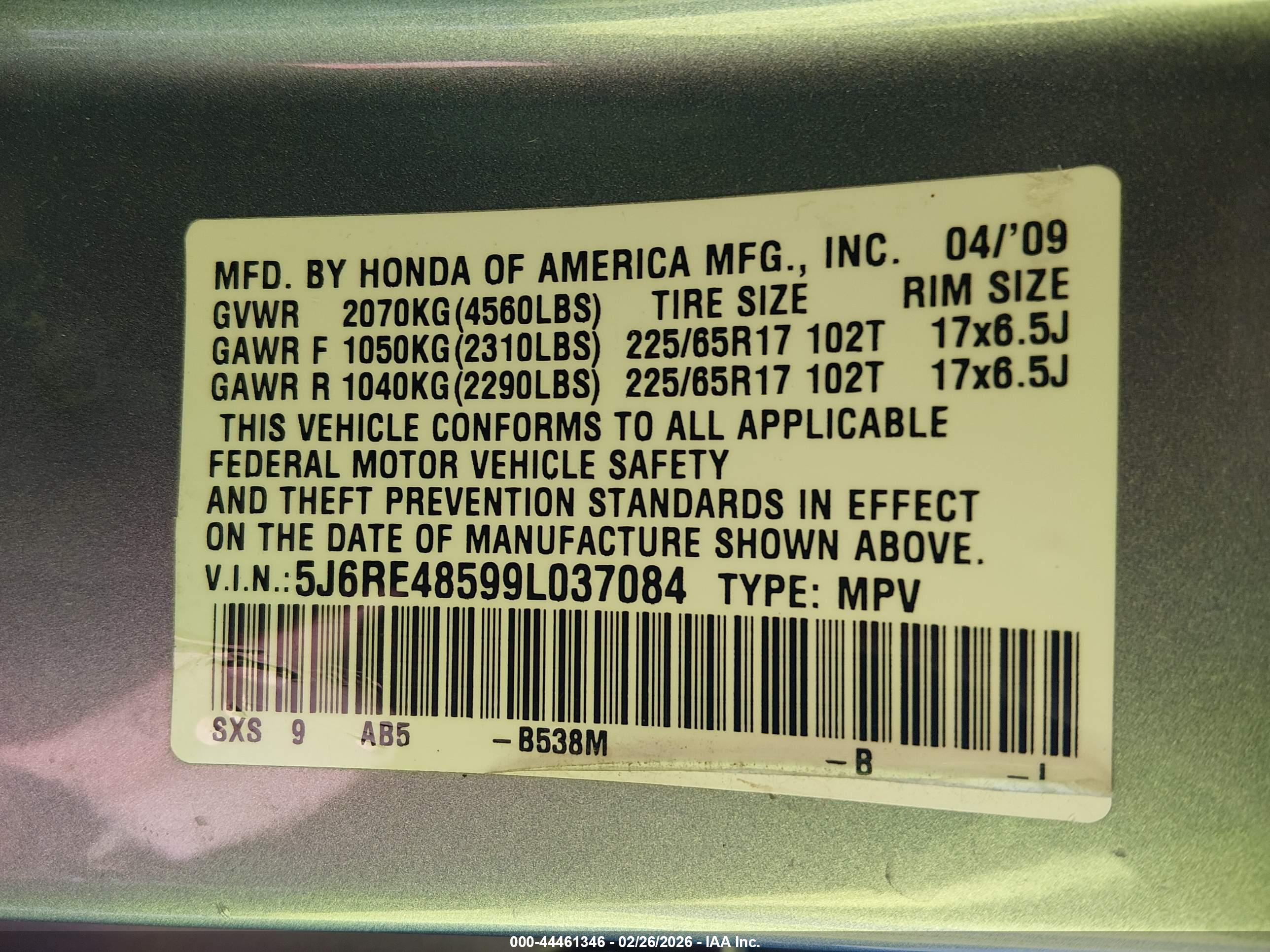 HONDA CR-V image 9