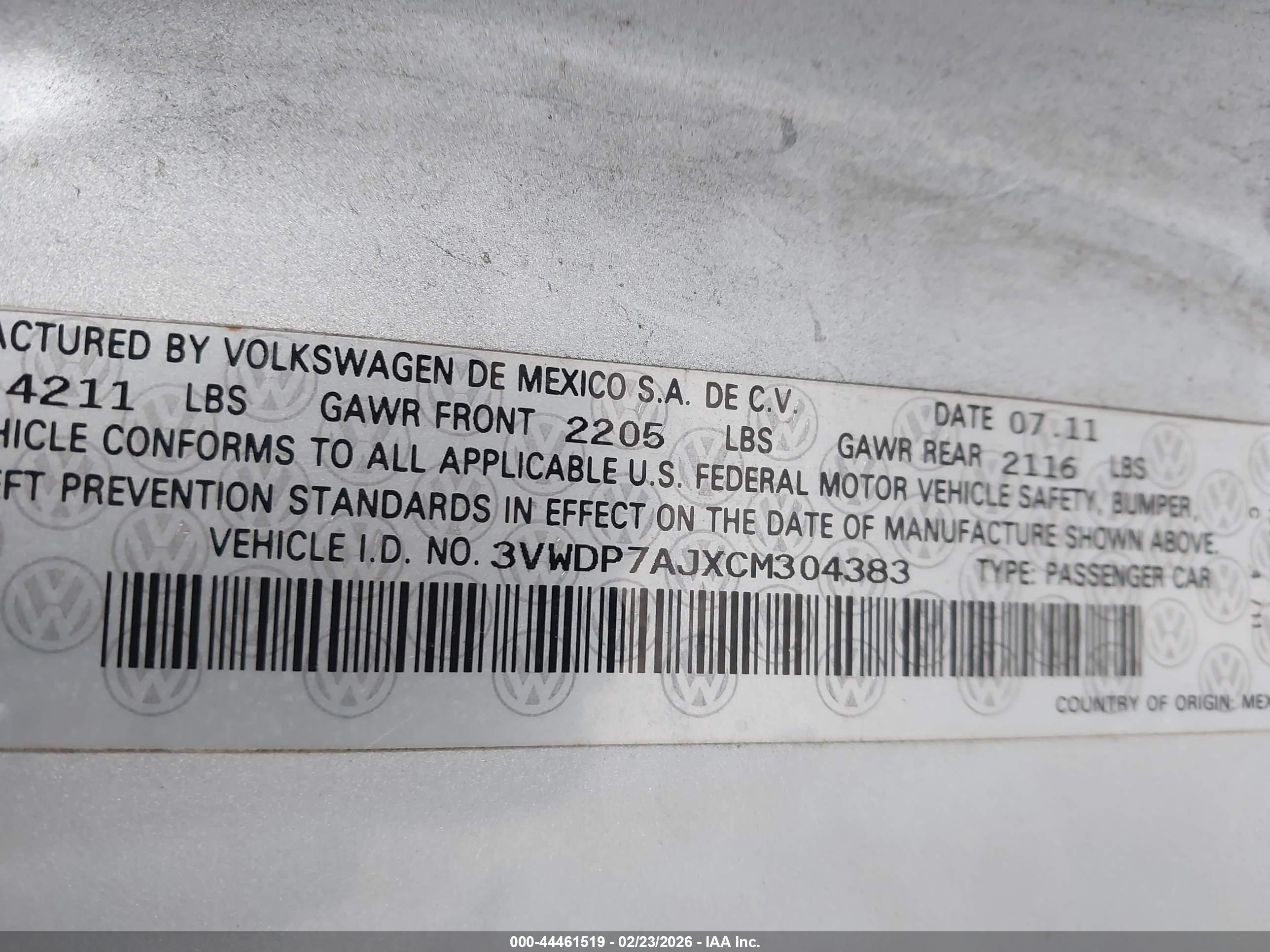 VOLKSWAGEN JETTA image 9