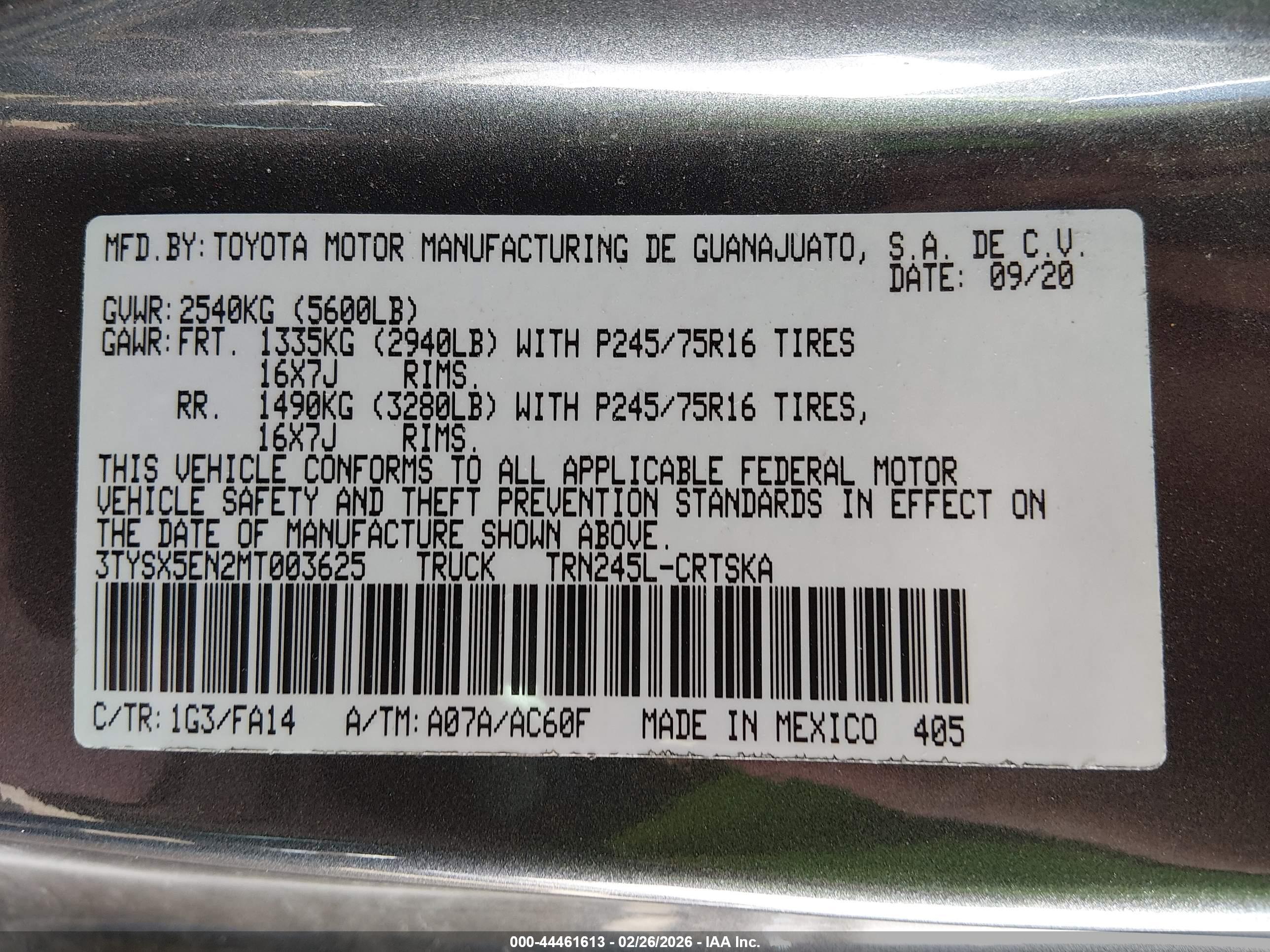 TOYOTA TACOMA image 9