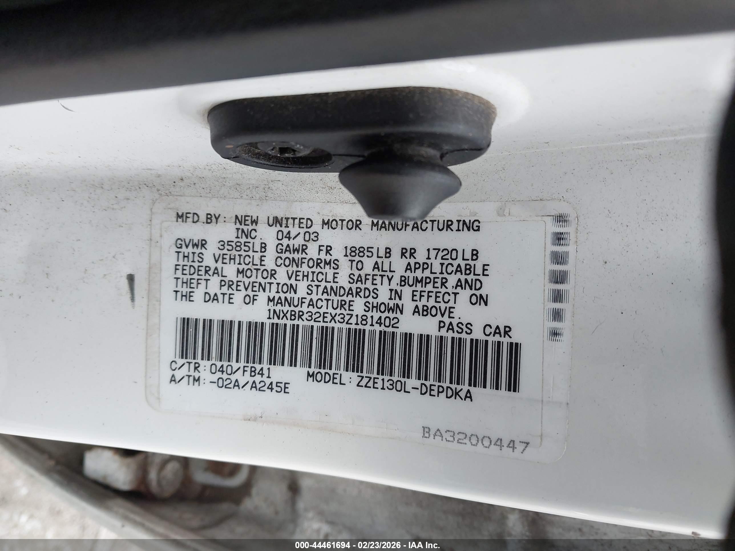 TOYOTA COROLLA image 9