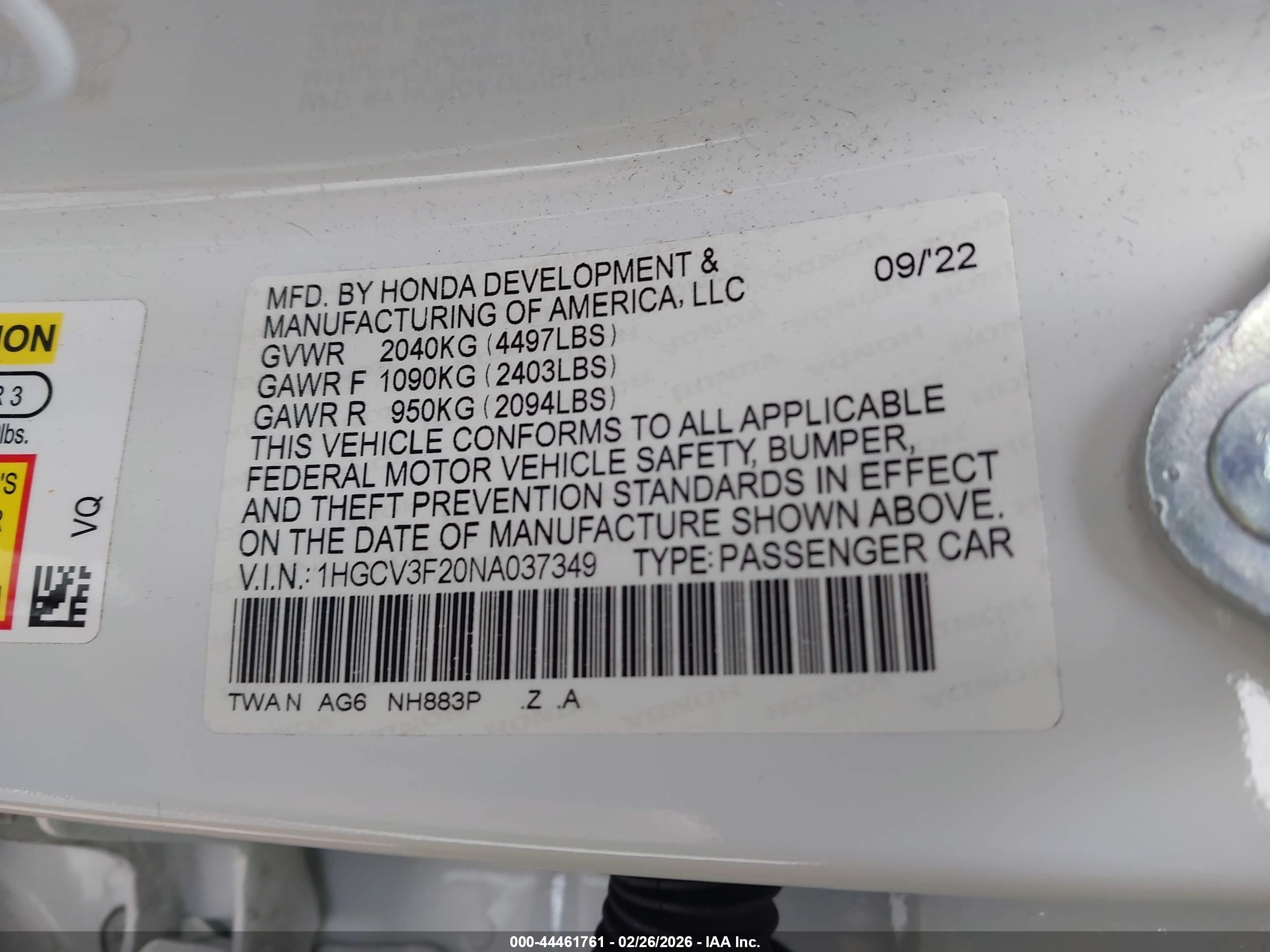 HONDA ACCORD image 9