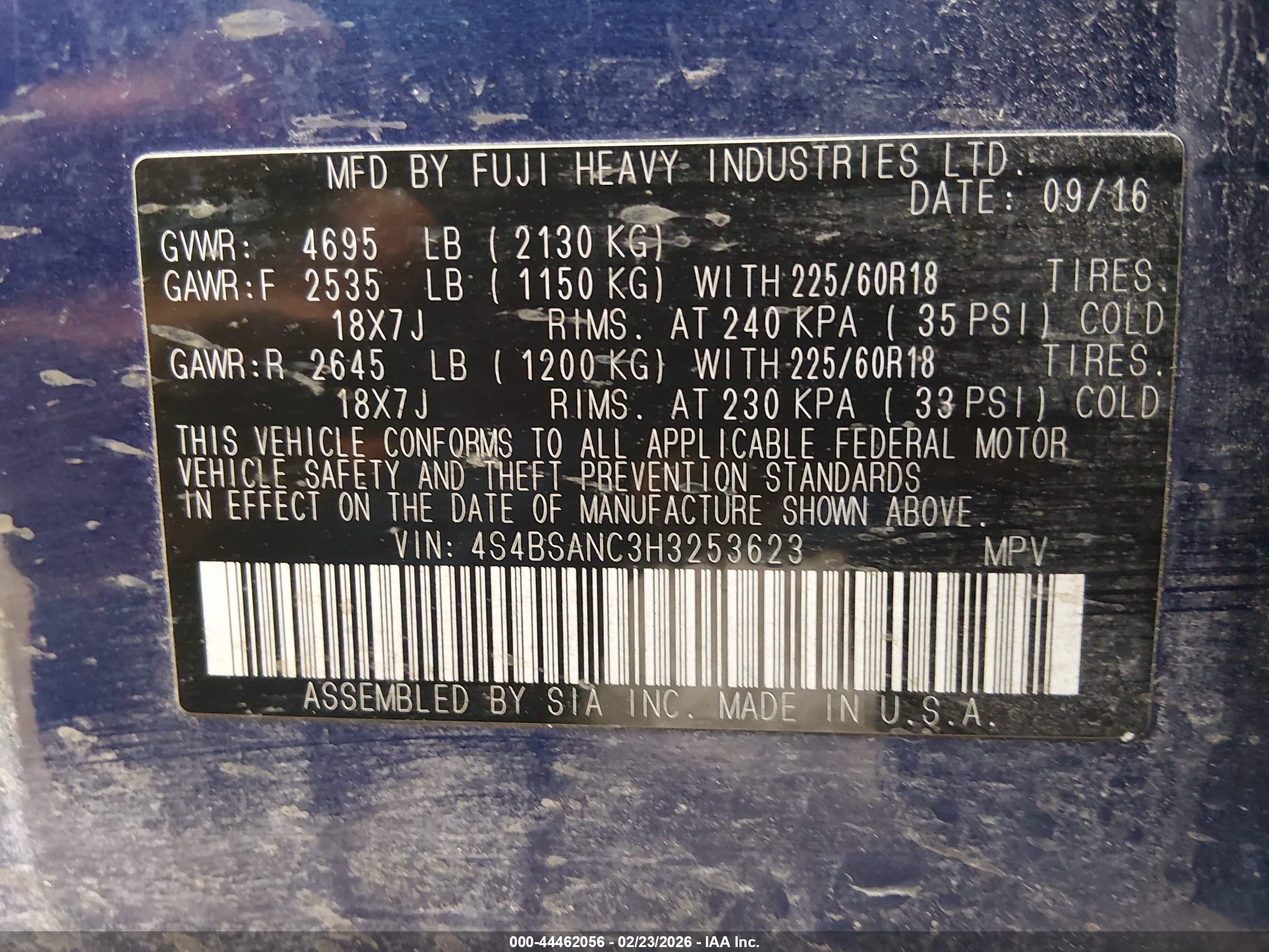 SUBARU OUTBACK image 9