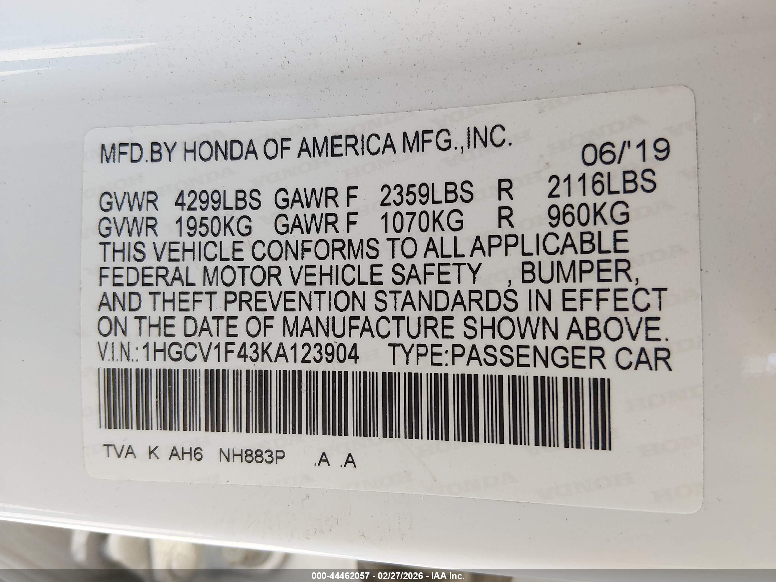 HONDA ACCORD image 9