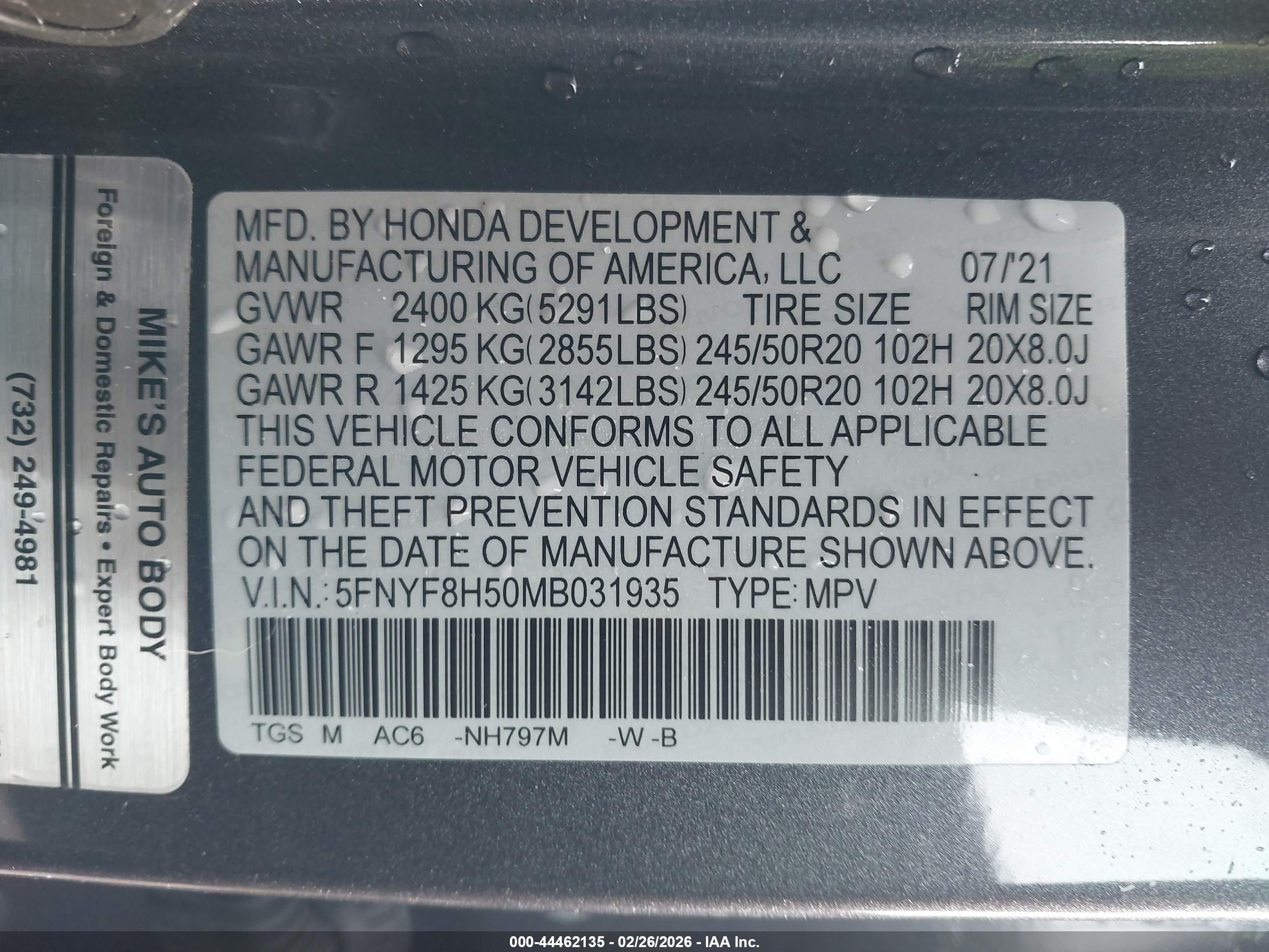 HONDA PASSPORT image 9