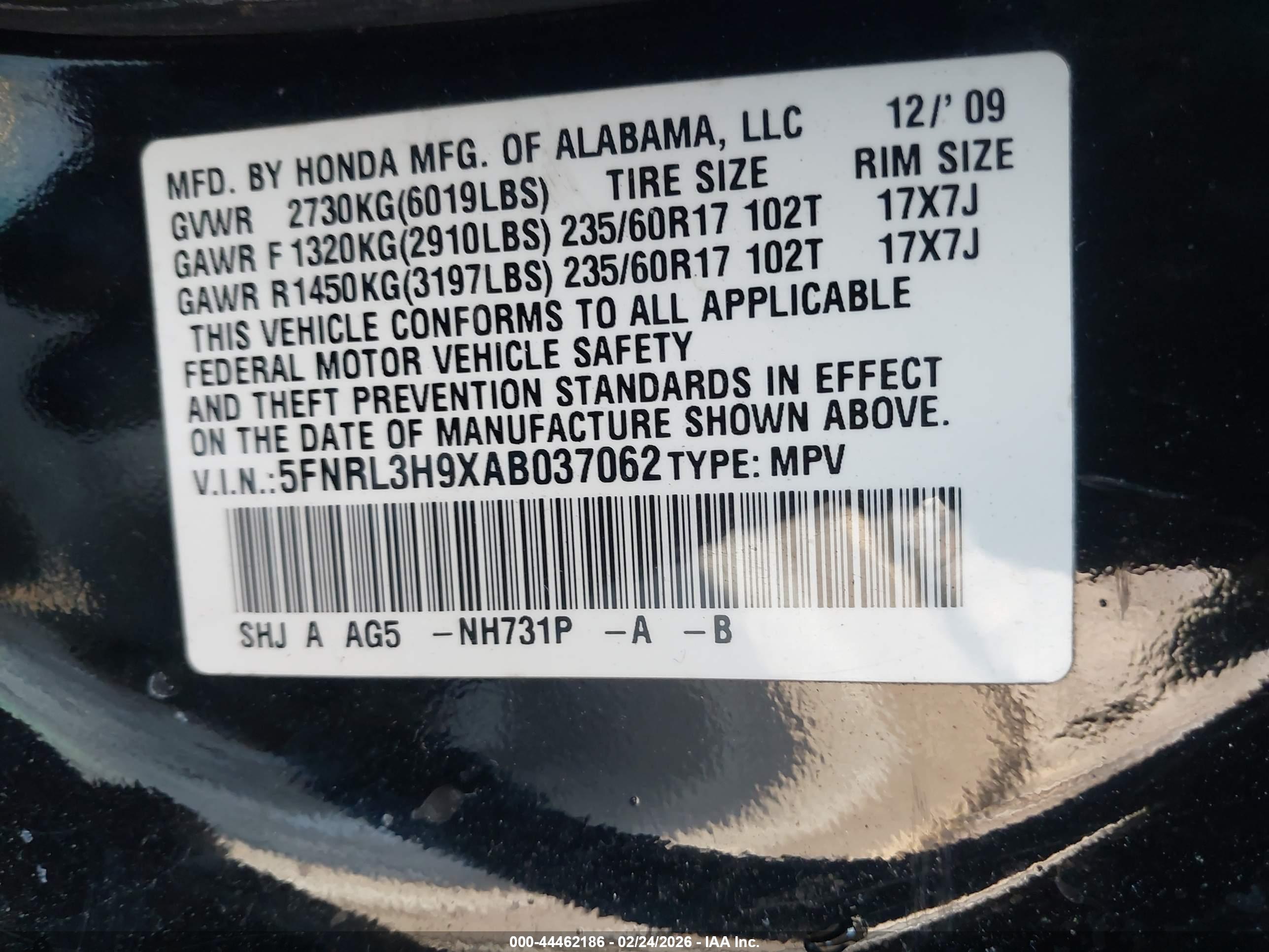 HONDA ODYSSEY image 9
