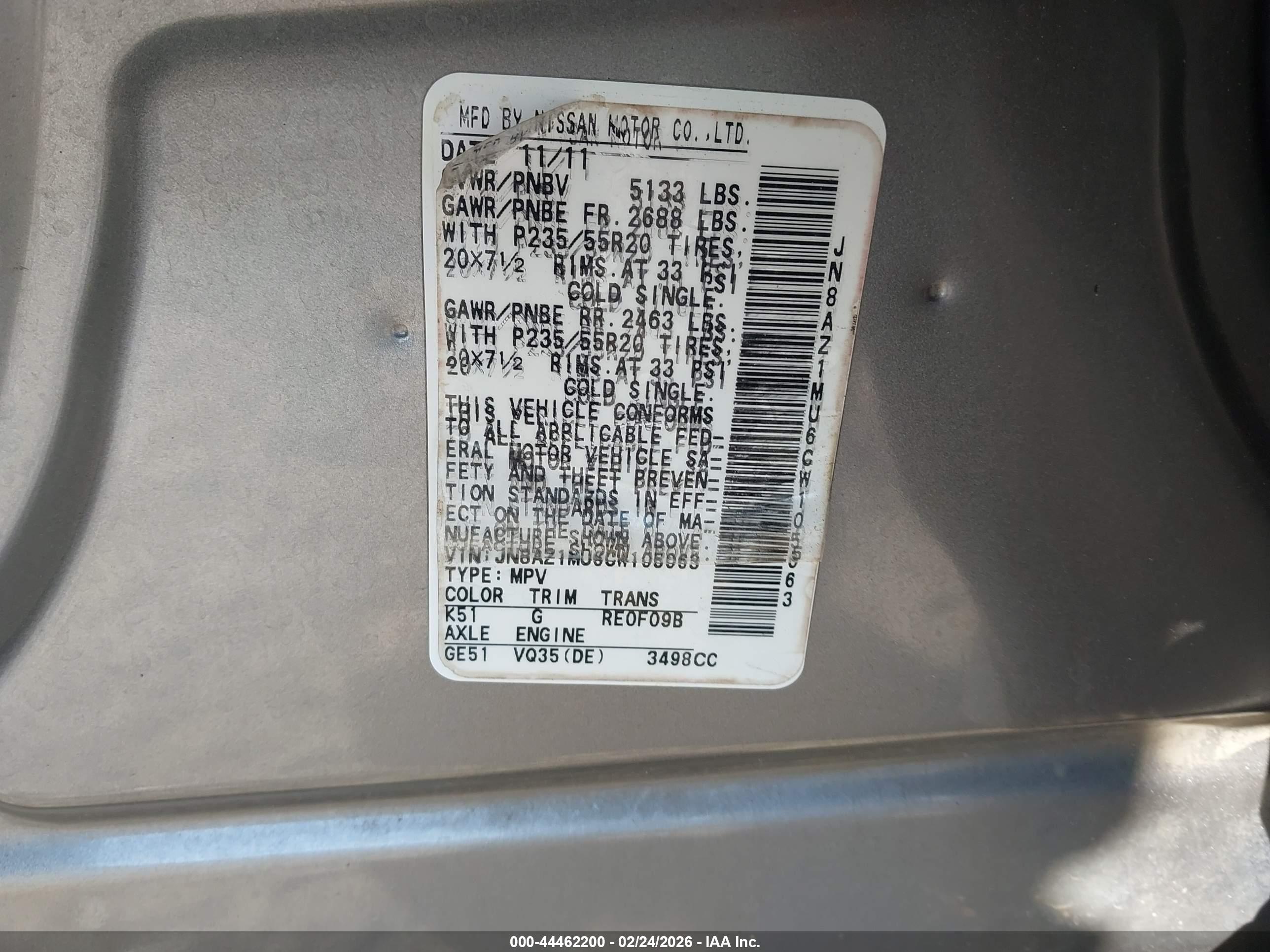 NISSAN MURANO image 9
