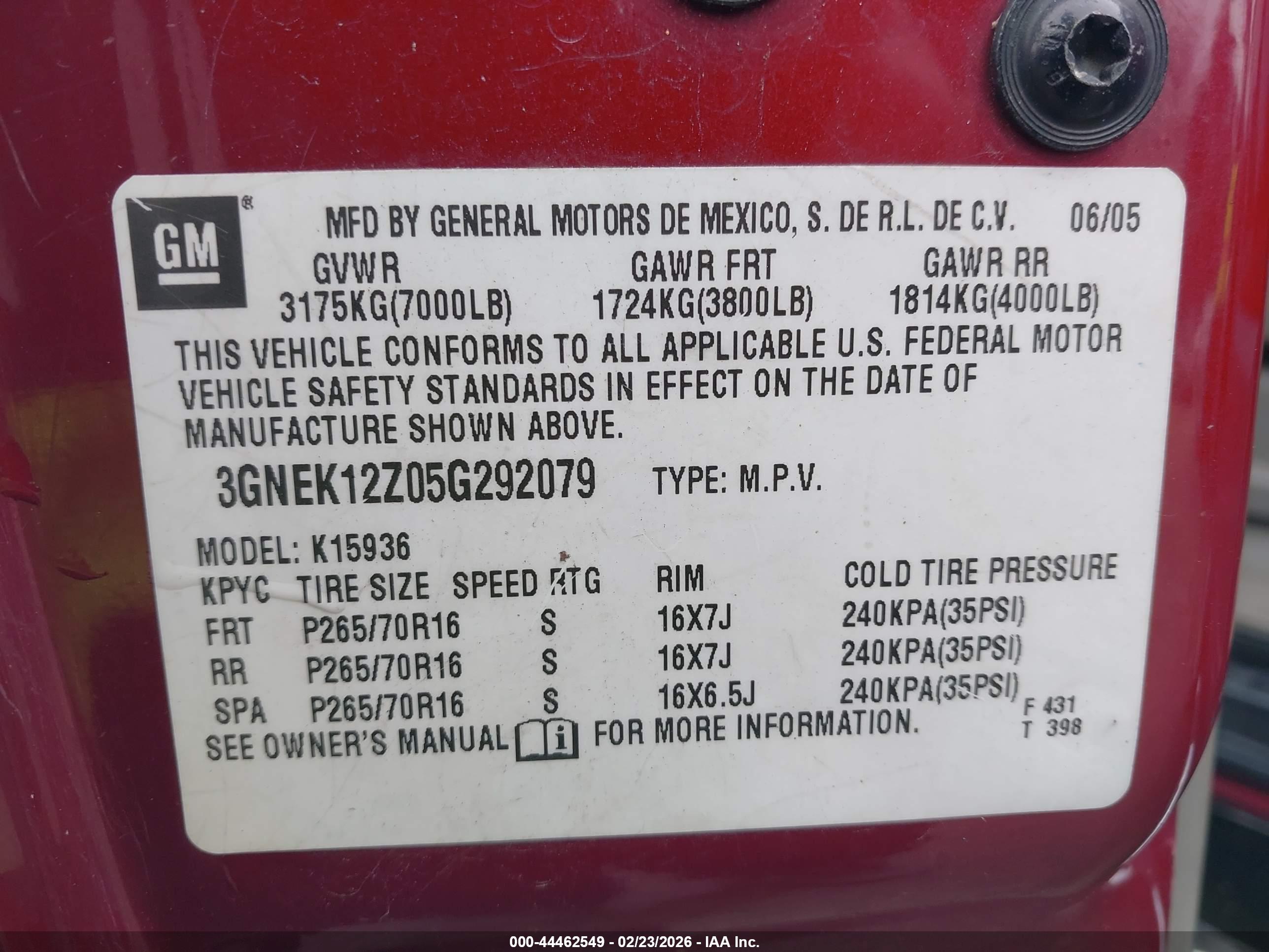CHEVROLET AVALANCHE image 9