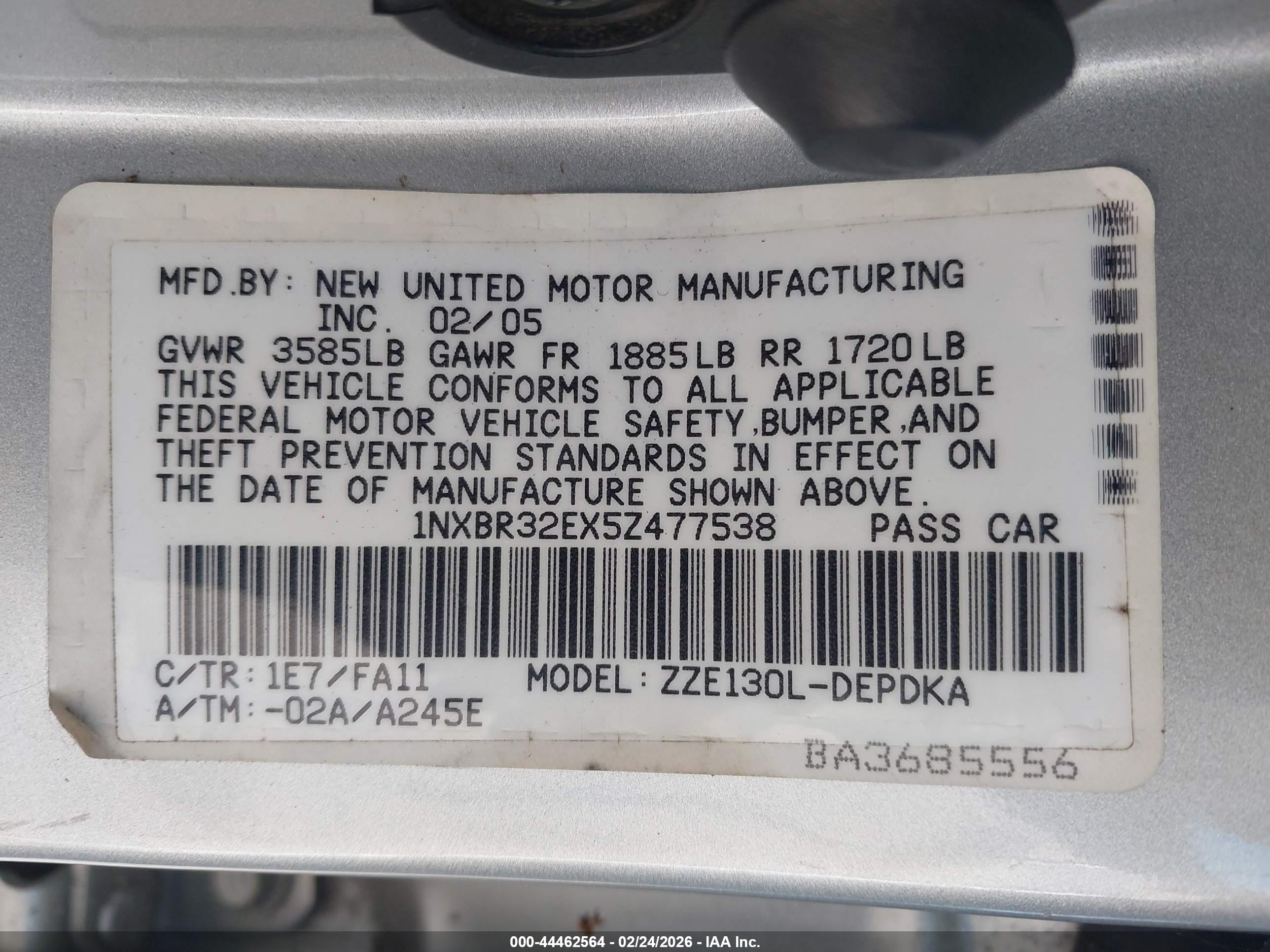 TOYOTA COROLLA image 9