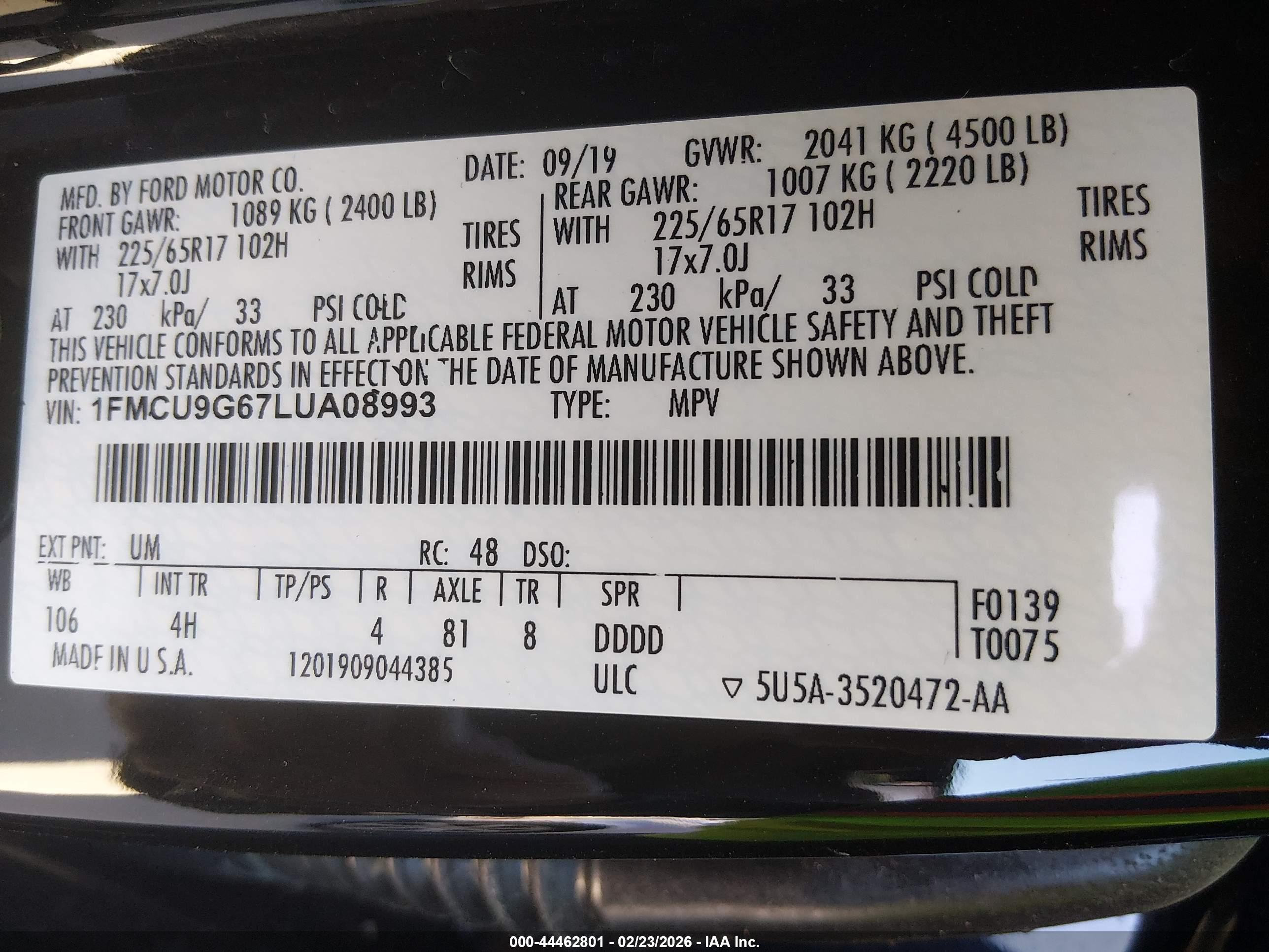FORD ESCAPE image 9