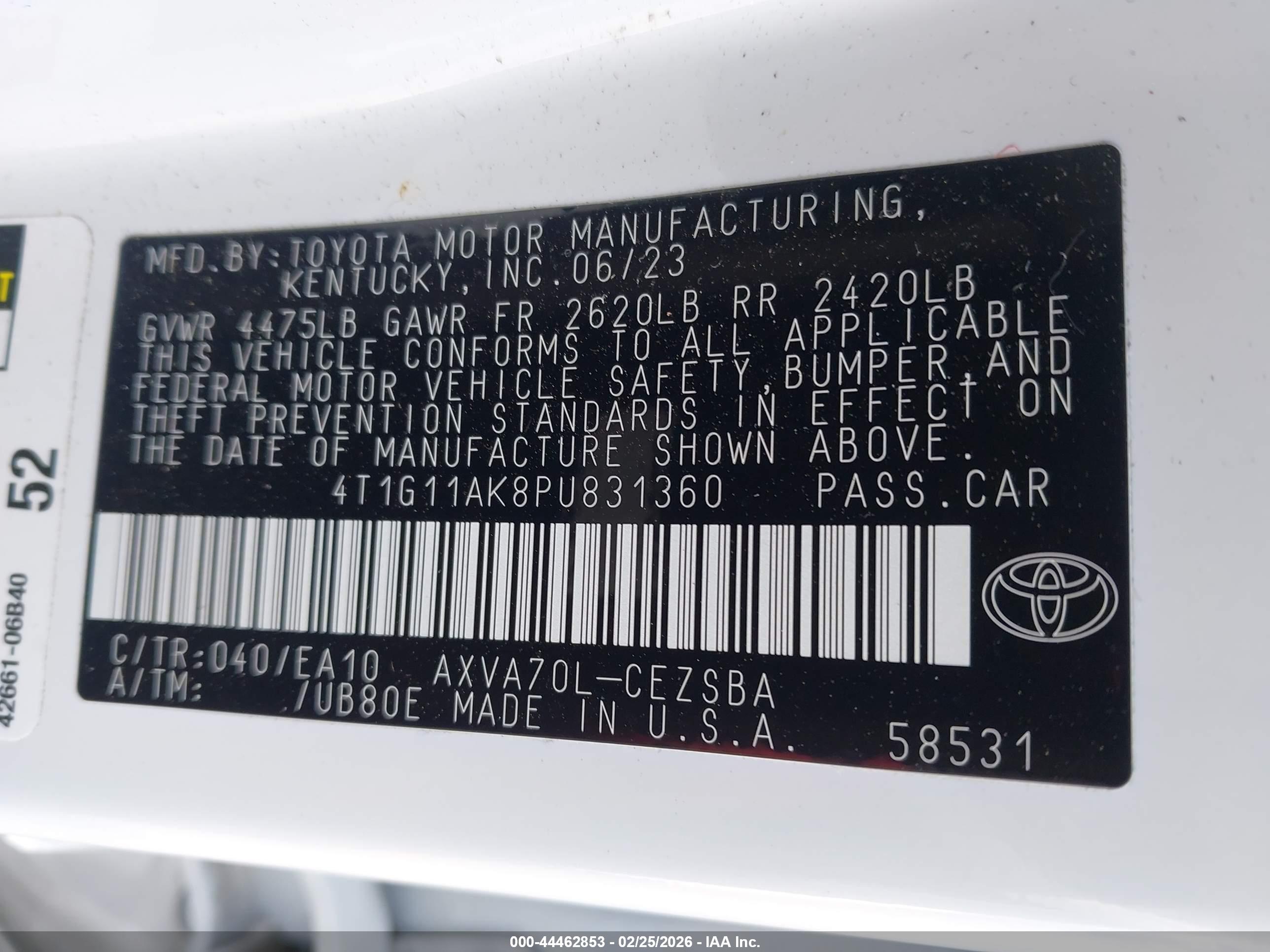 TOYOTA CAMRY image 9