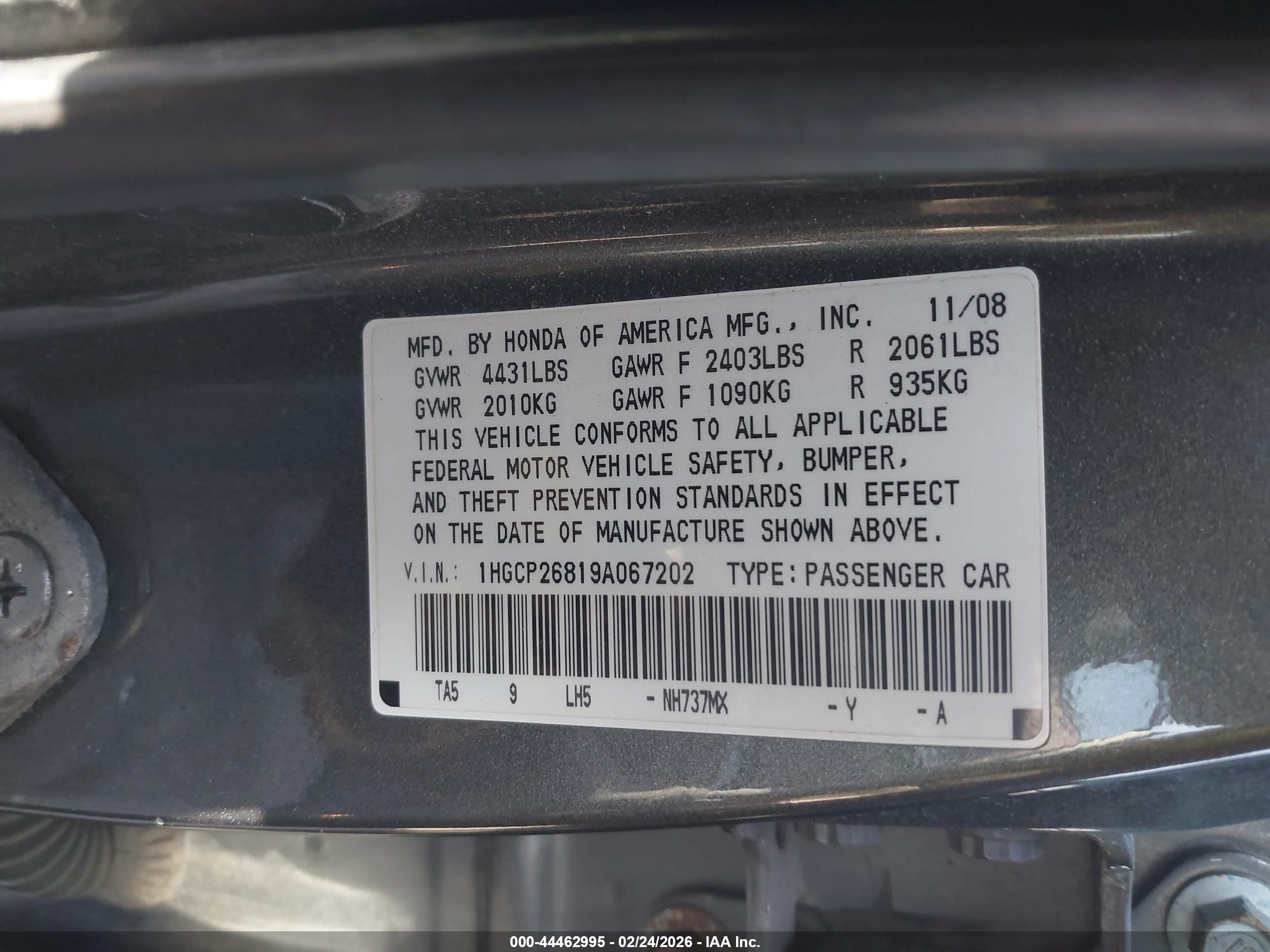 HONDA ACCORD image 9