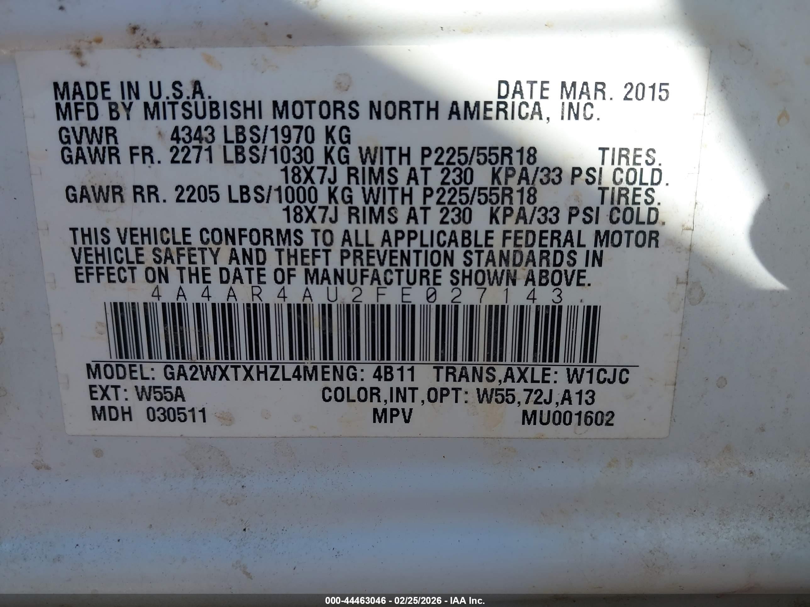 MITSUBISHI OUTLANDER image 9