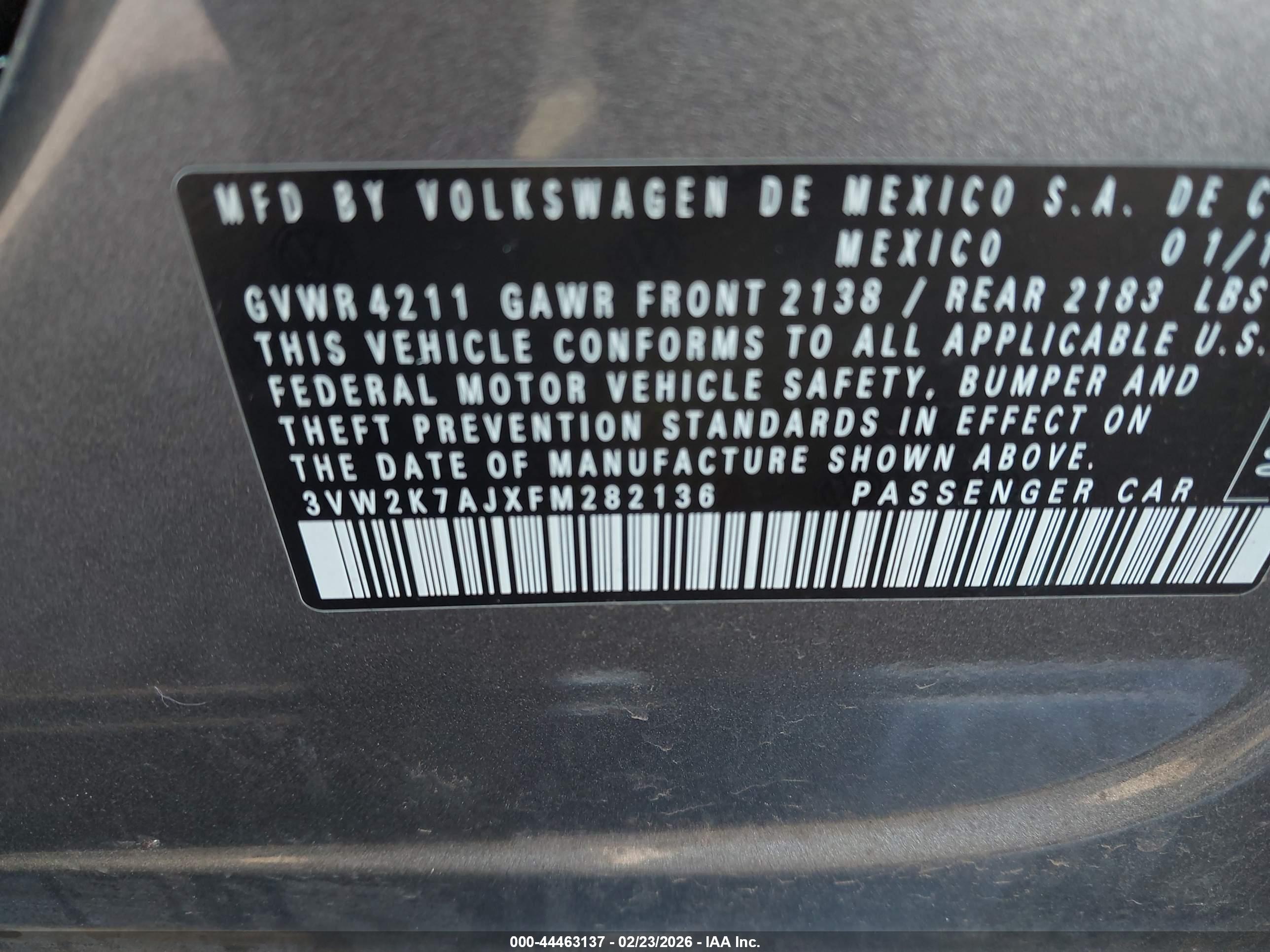 VOLKSWAGEN JETTA image 9