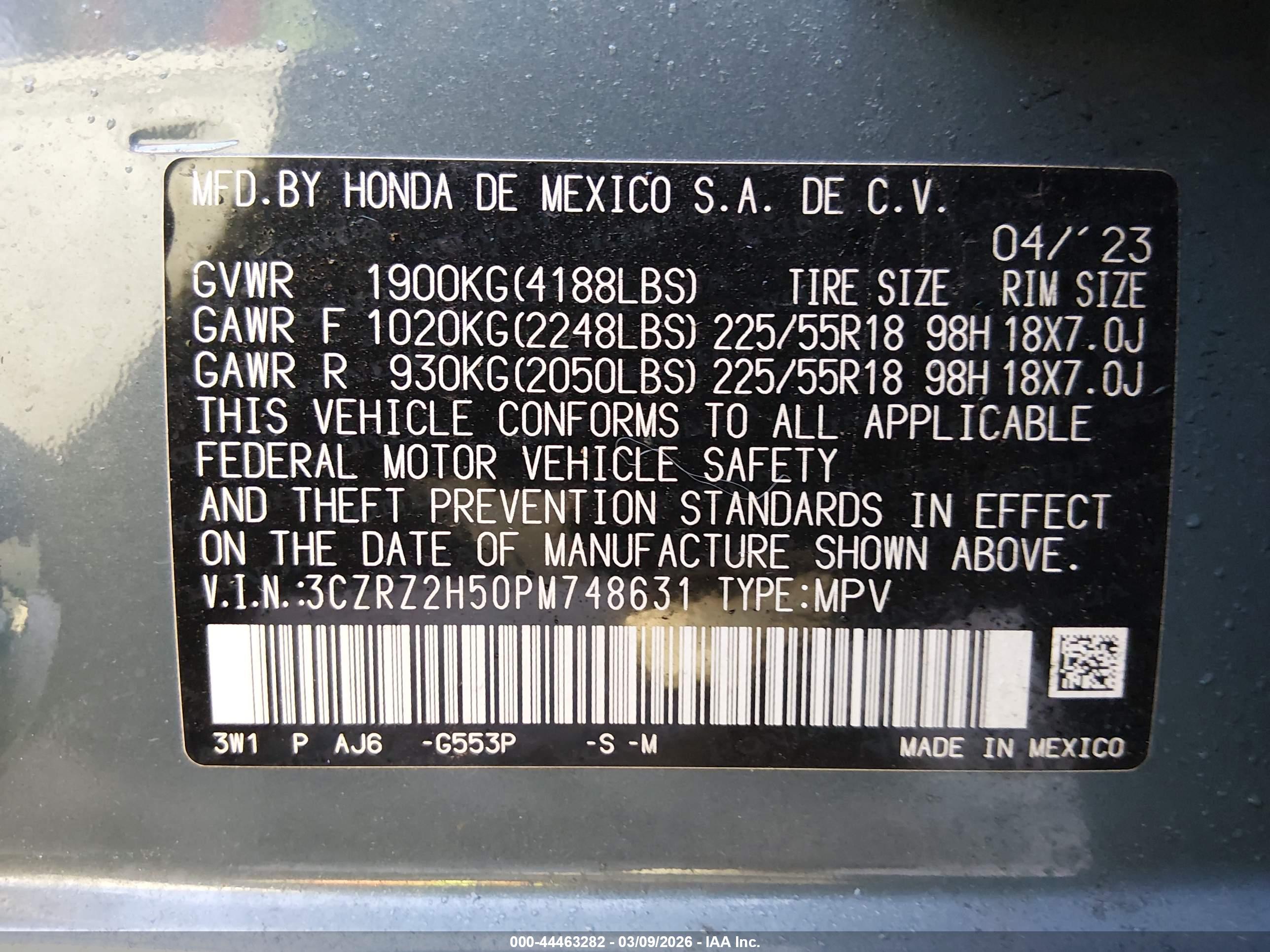 HONDA HR-V image 9