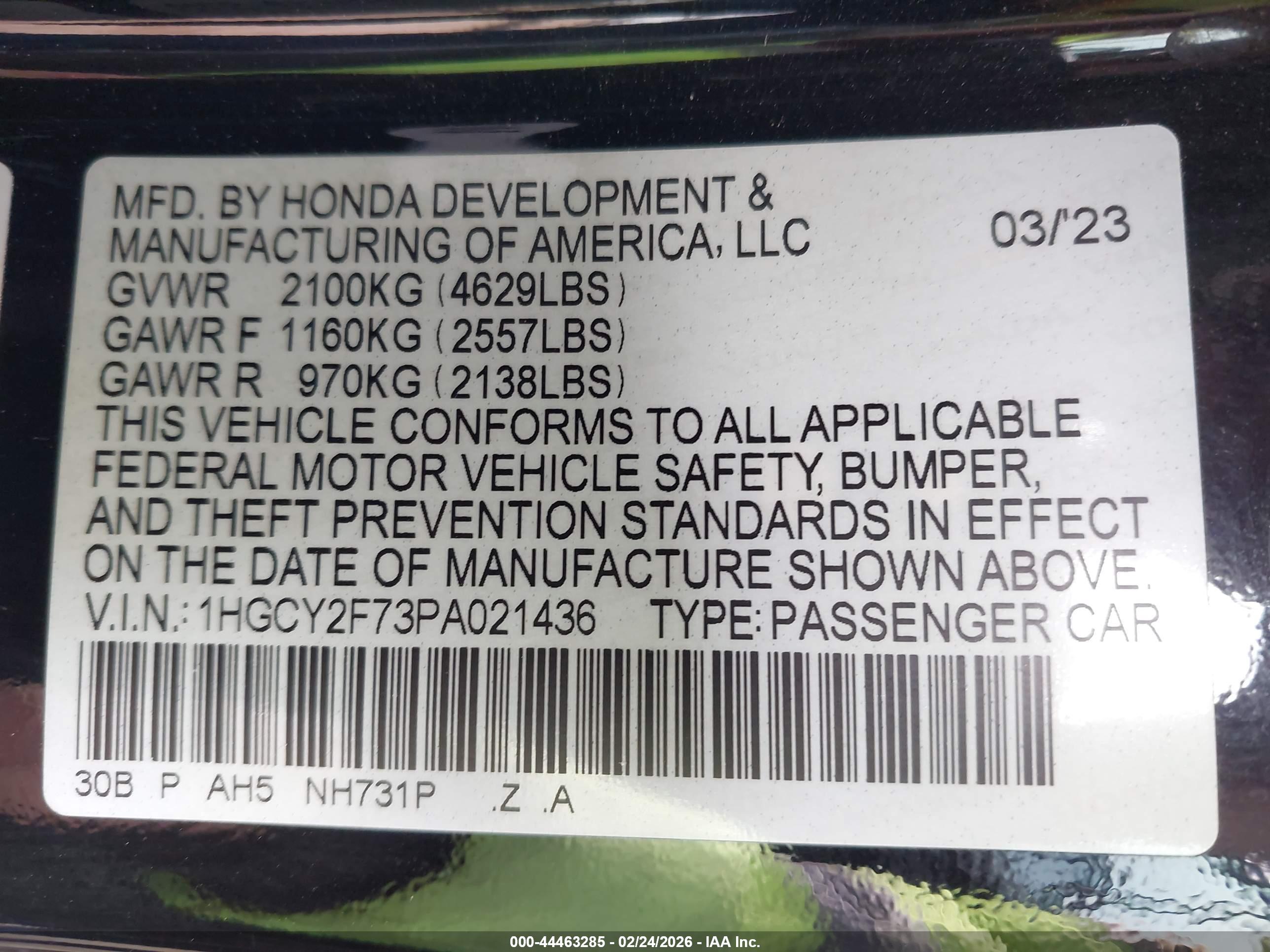 HONDA ACCORD image 9
