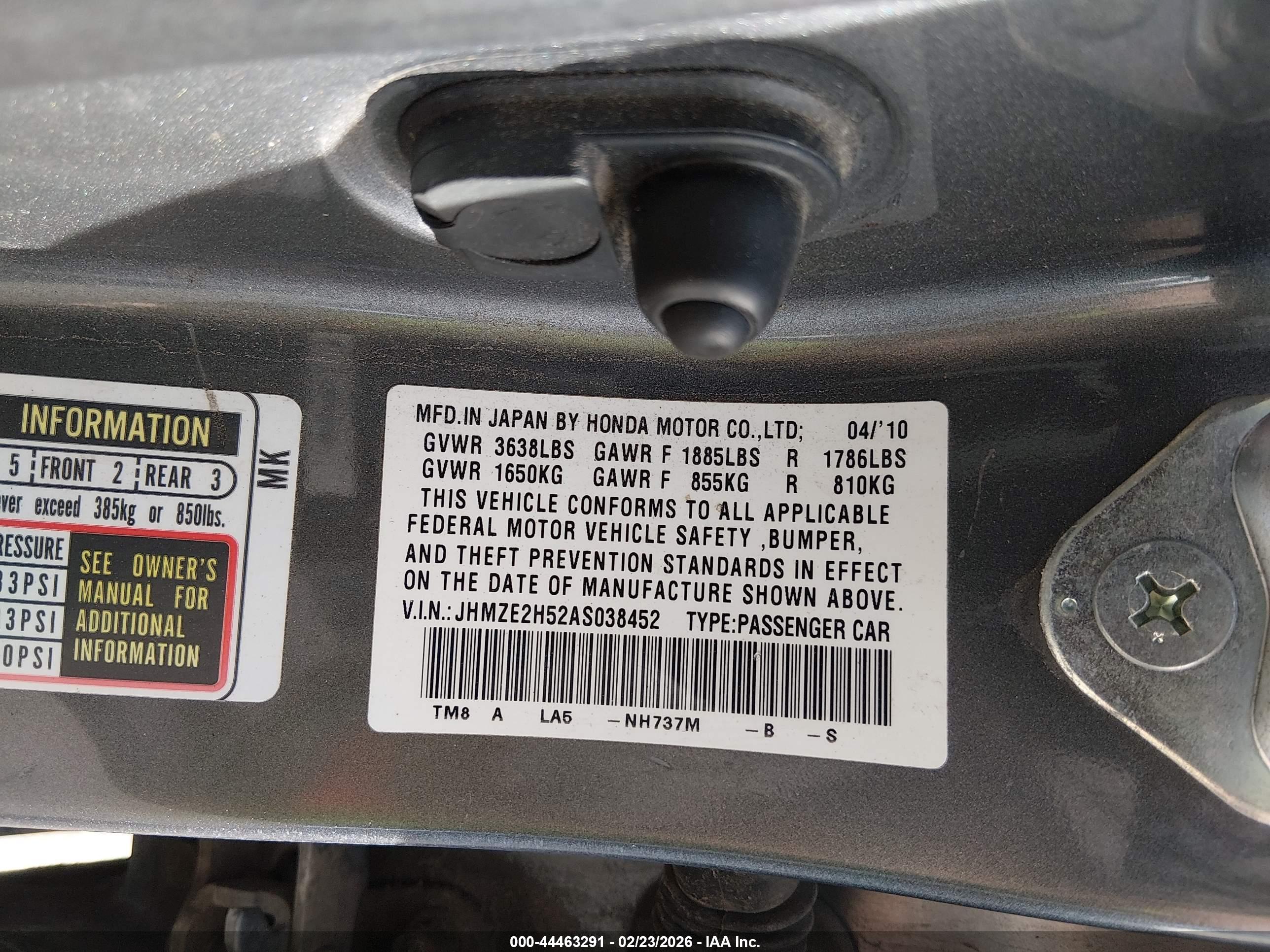 HONDA INSIGHT image 9