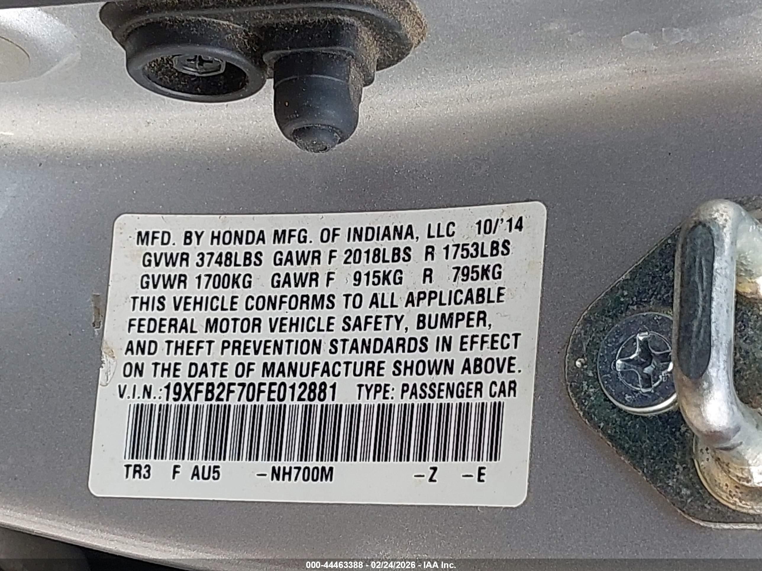 HONDA CIVIC image 9