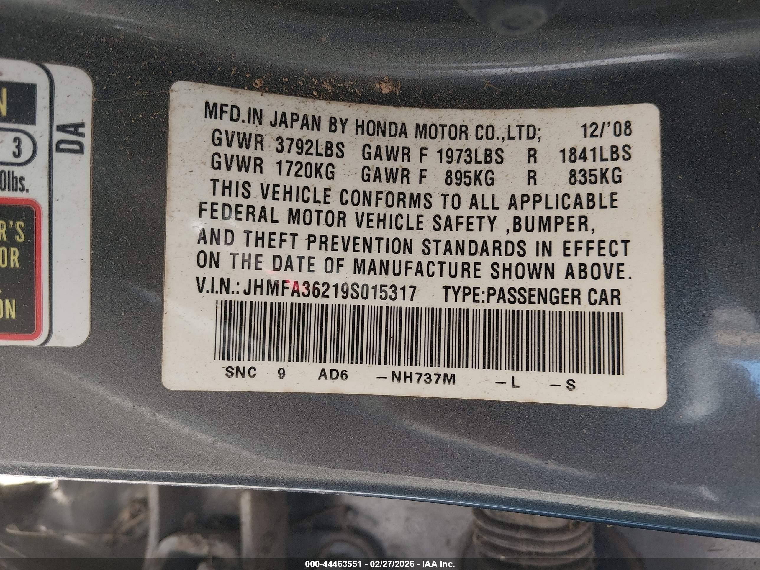 HONDA CIVIC image 9
