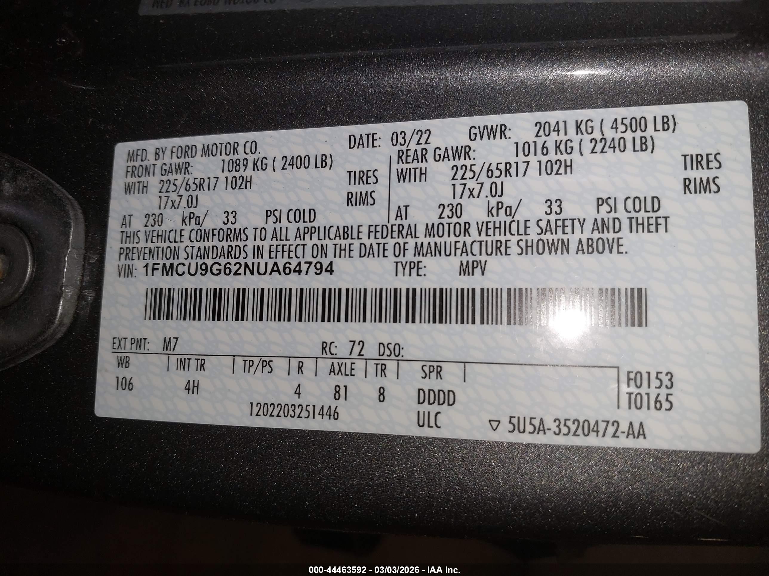 FORD ESCAPE image 9