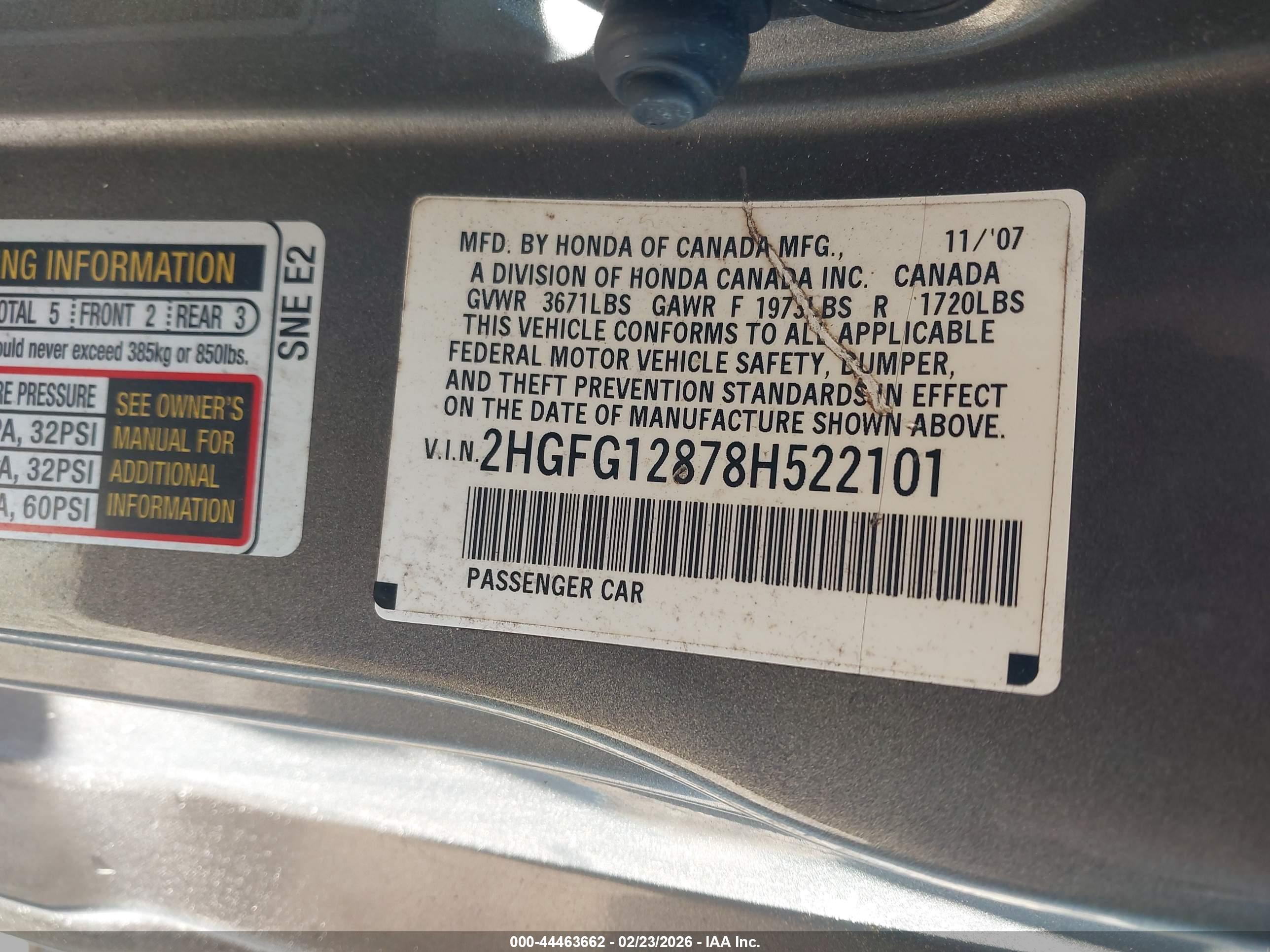 HONDA CIVIC image 9