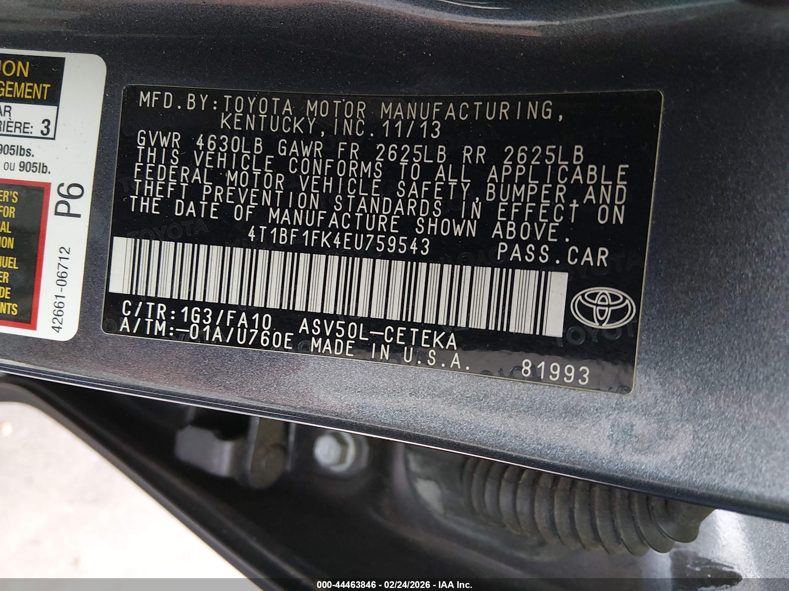 TOYOTA CAMRY image 9