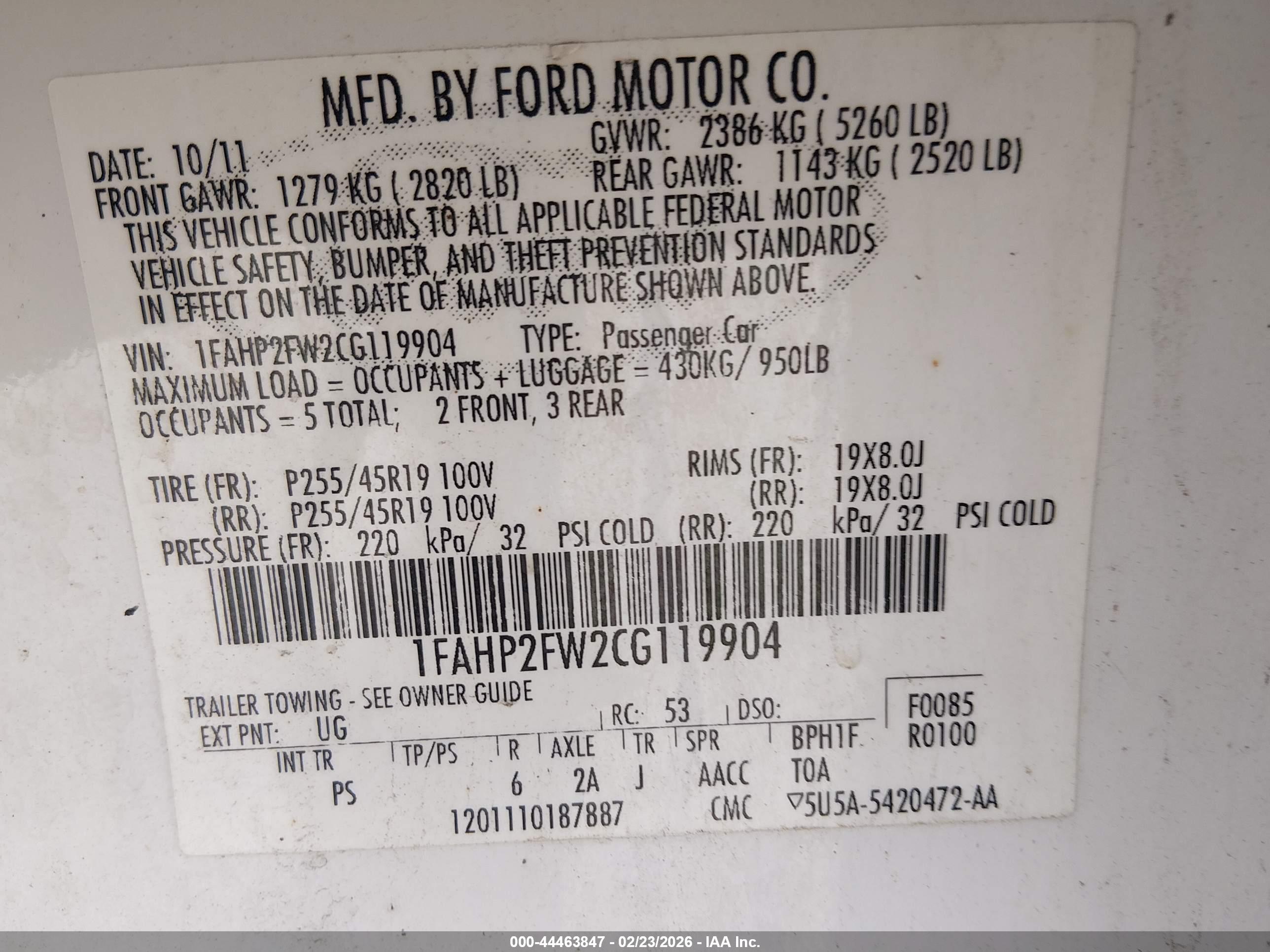 FORD TAURUS image 9