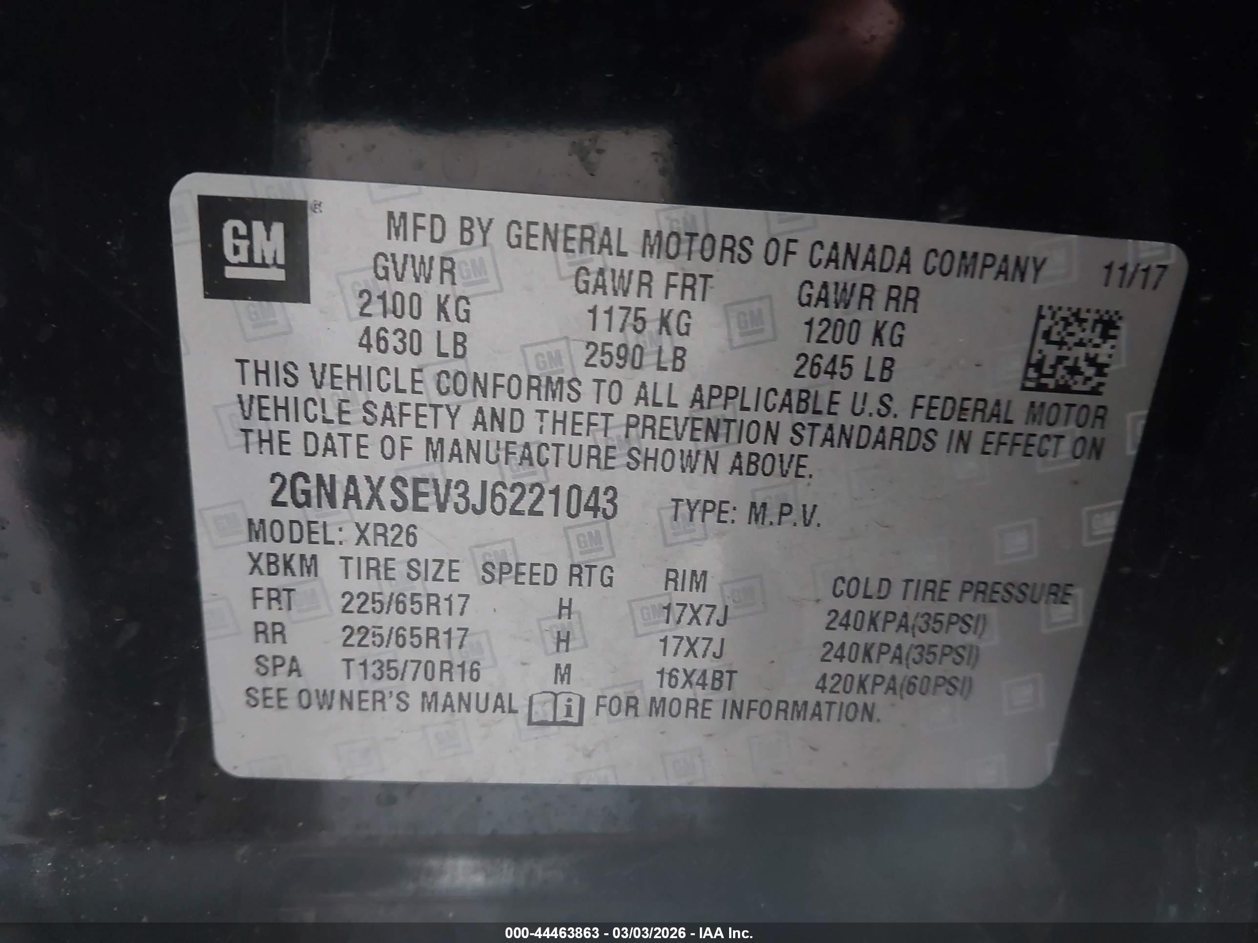 CHEVROLET EQUINOX image 9