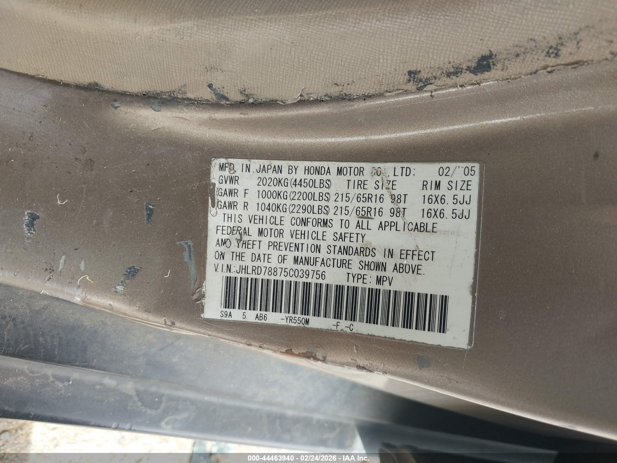 HONDA CR-V image 9