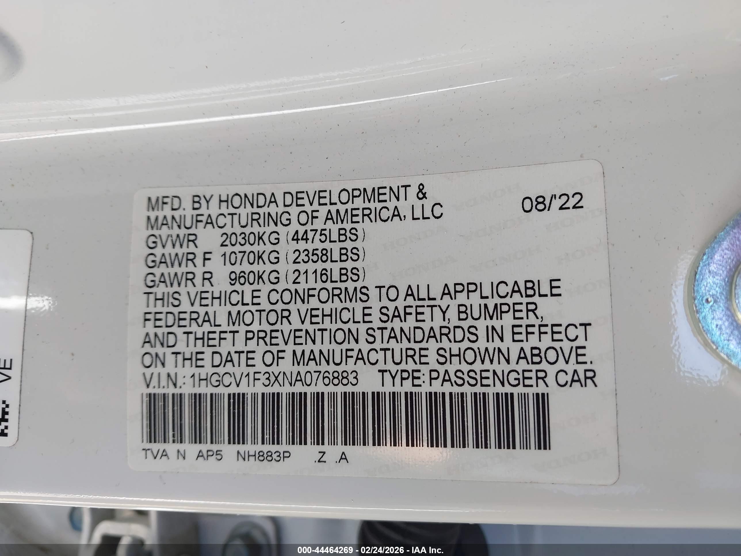 HONDA ACCORD image 9