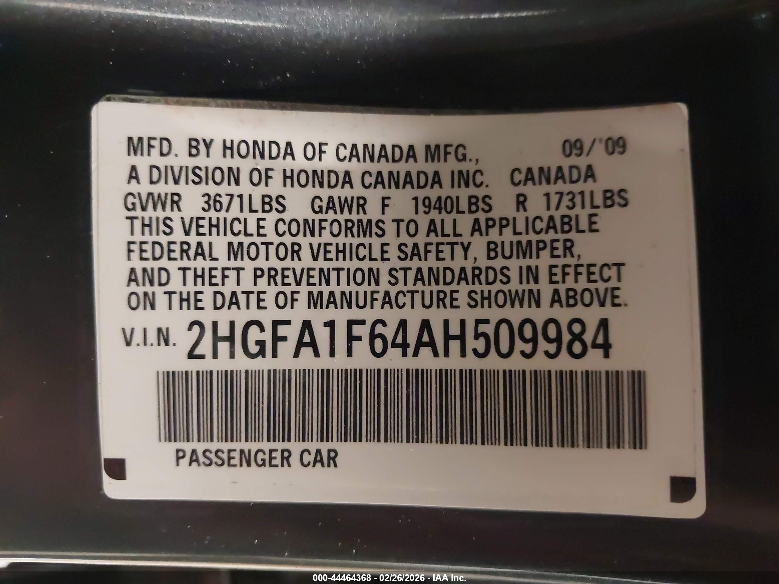 HONDA CIVIC image 9