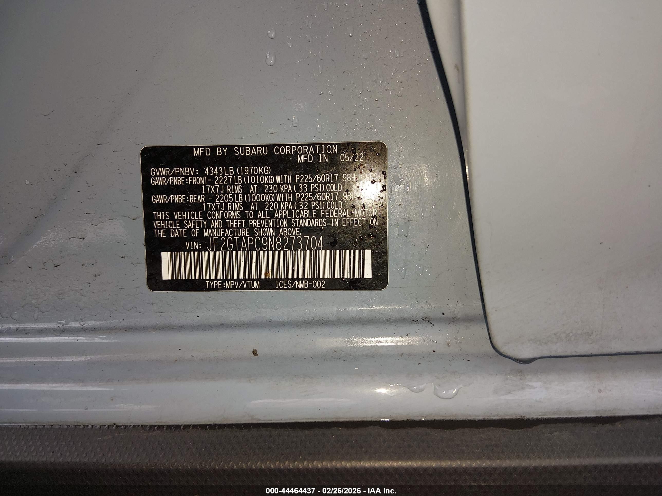 SUBARU CROSSTREK image 9
