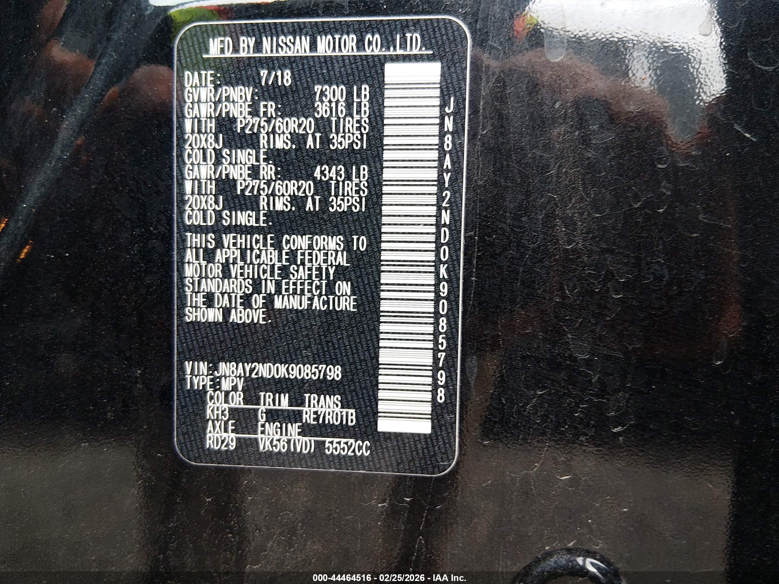 NISSAN ARMADA image 9