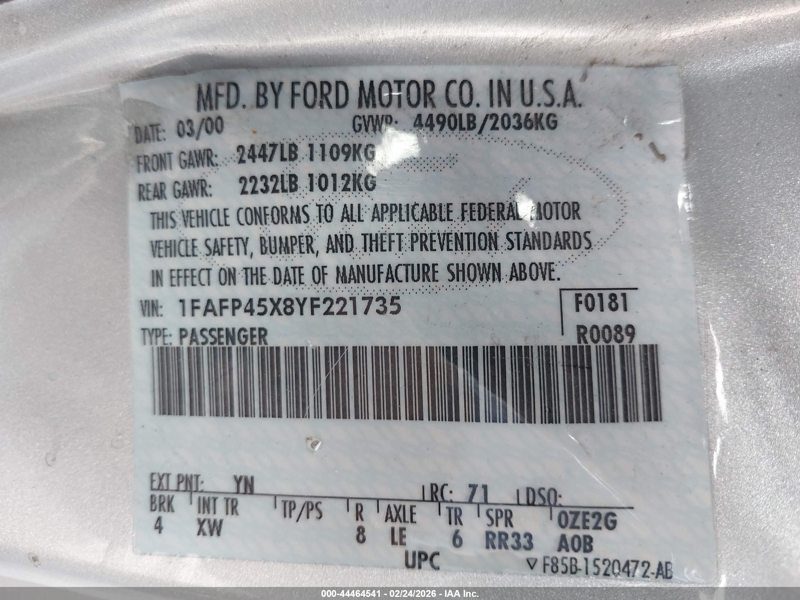 FORD MUSTANG image 9