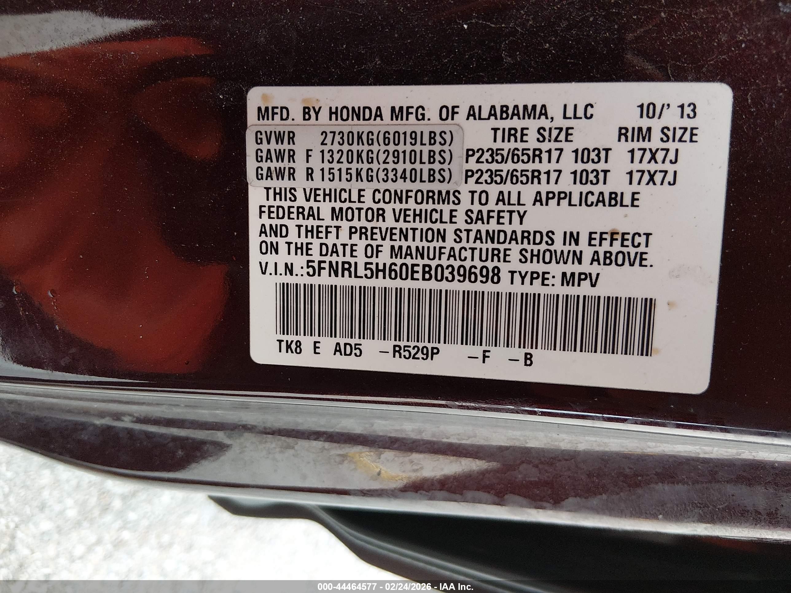 HONDA ODYSSEY image 9