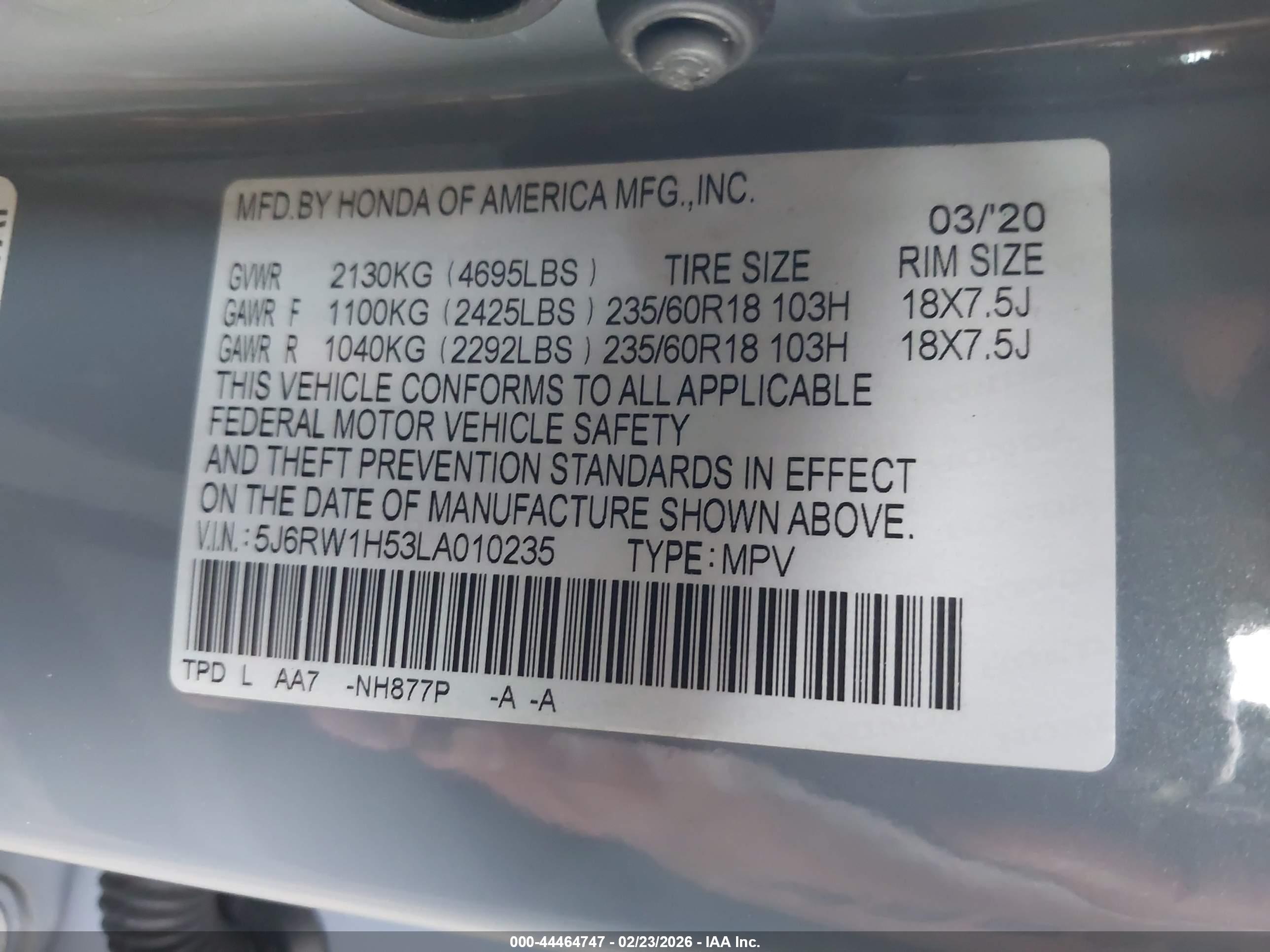 HONDA CR-V image 9