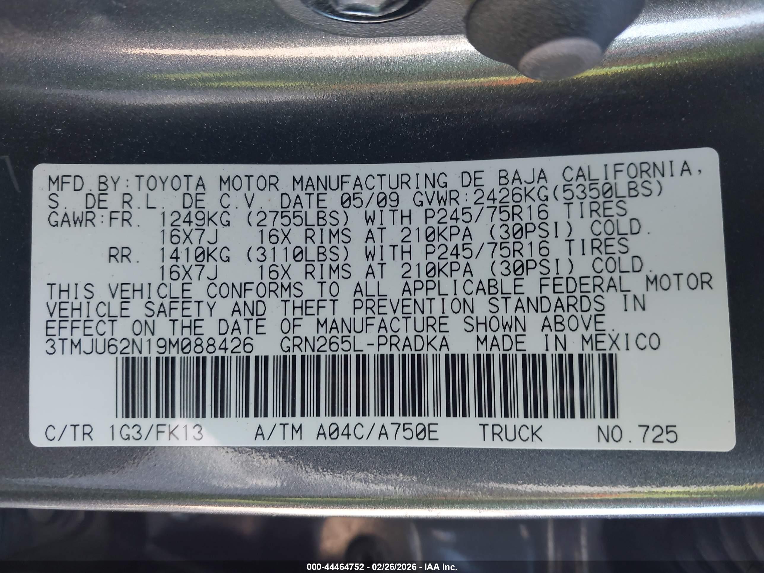 TOYOTA TACOMA image 9