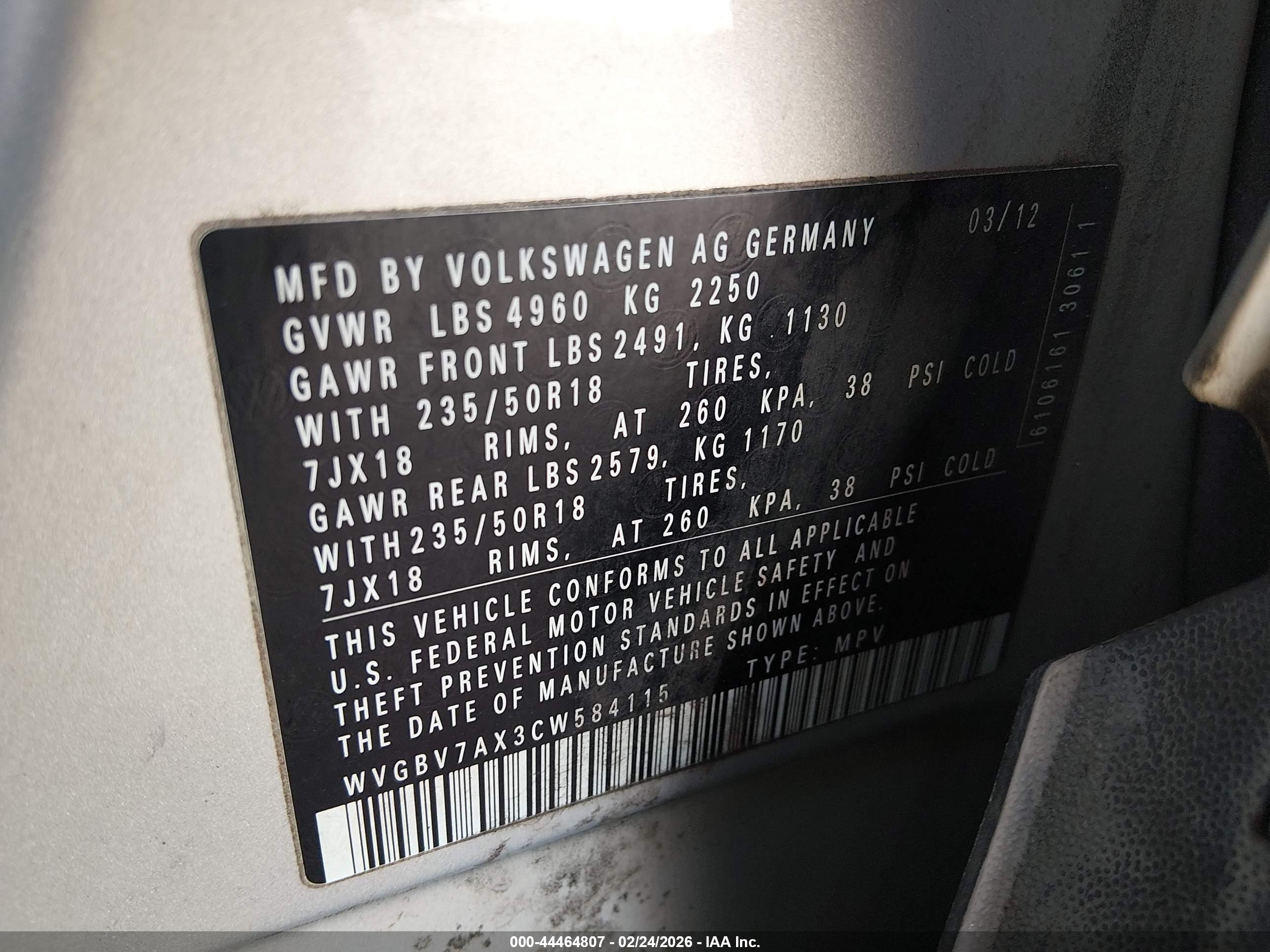 VOLKSWAGEN TIGUAN image 9