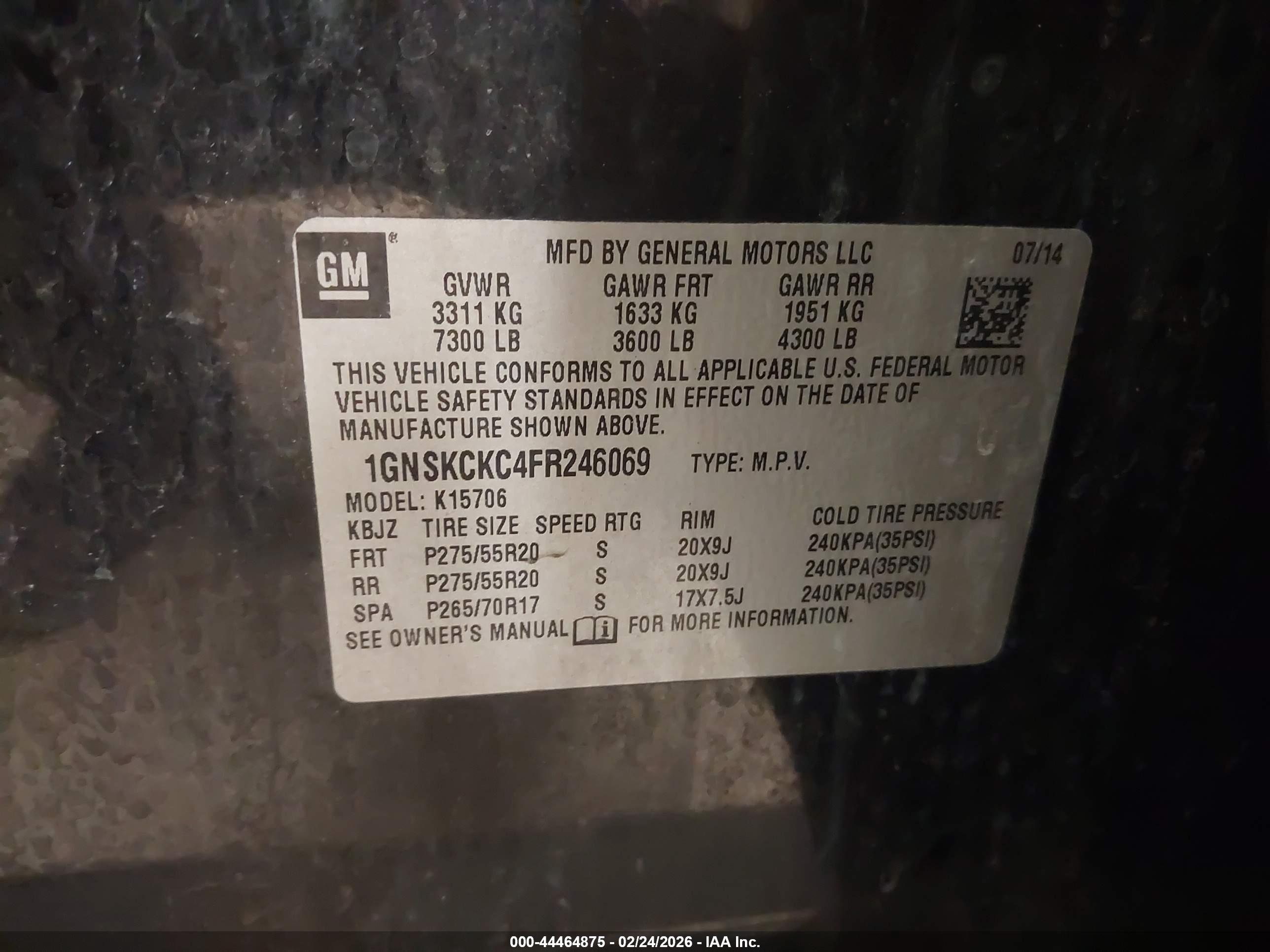 CHEVROLET TAHOE image 9
