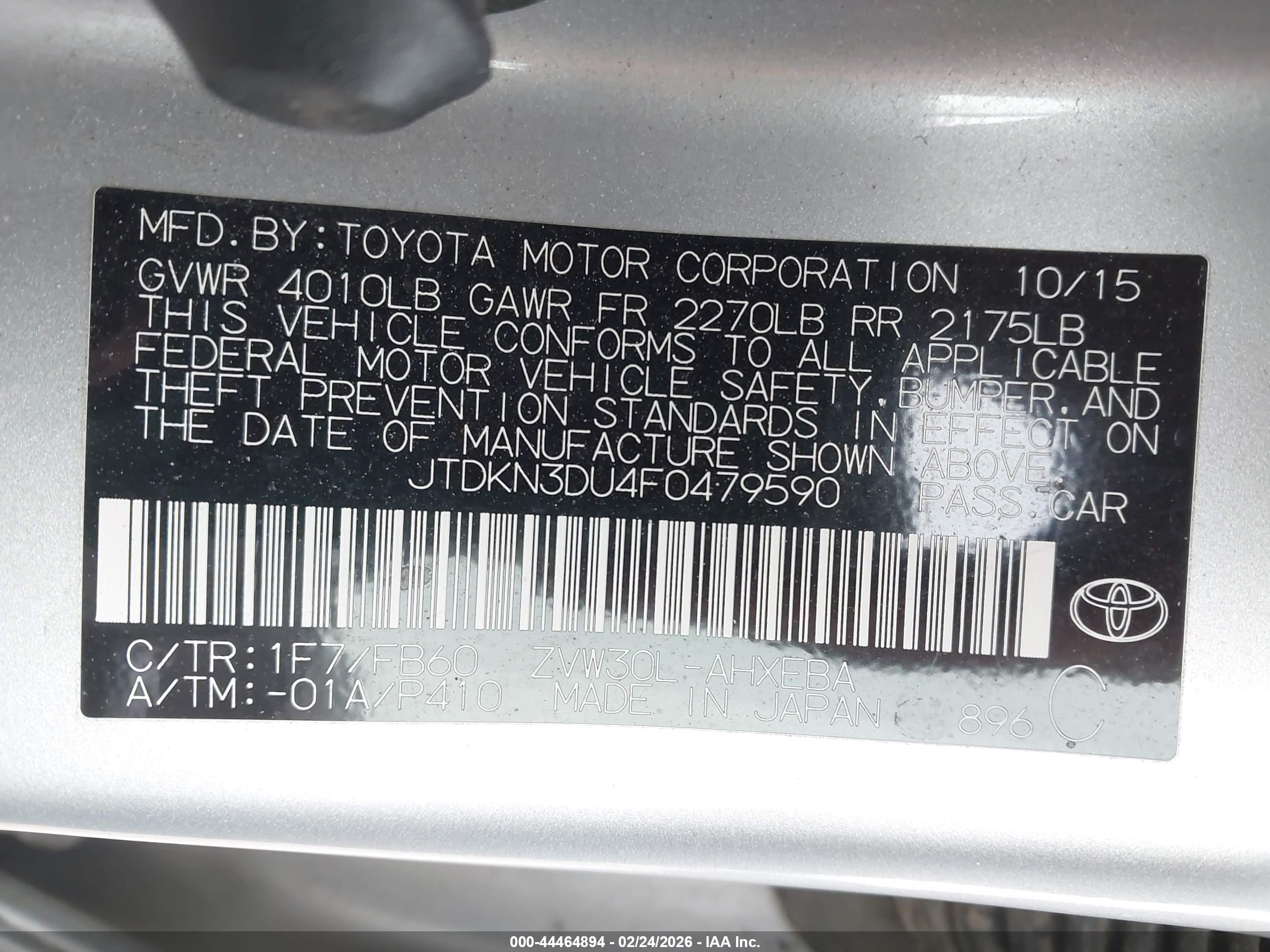 TOYOTA PRIUS image 9