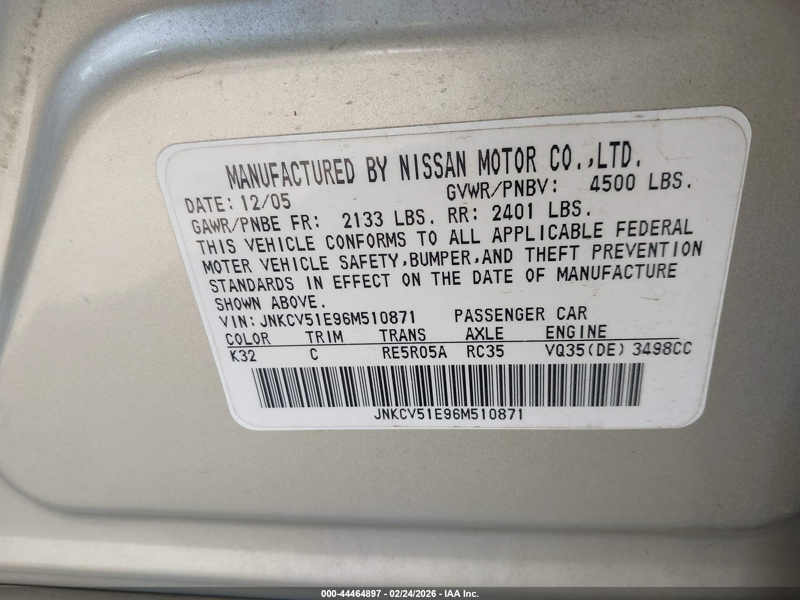 INFINITI G35 image 9