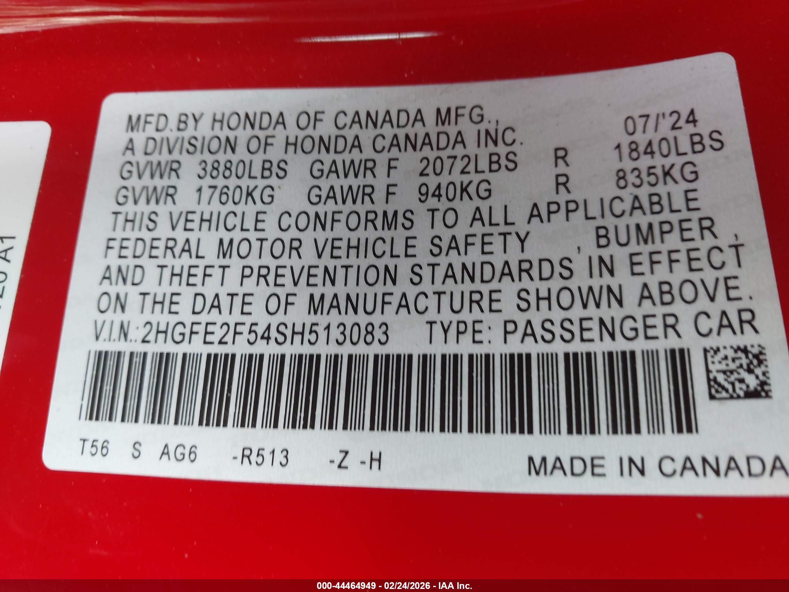 HONDA CIVIC image 9
