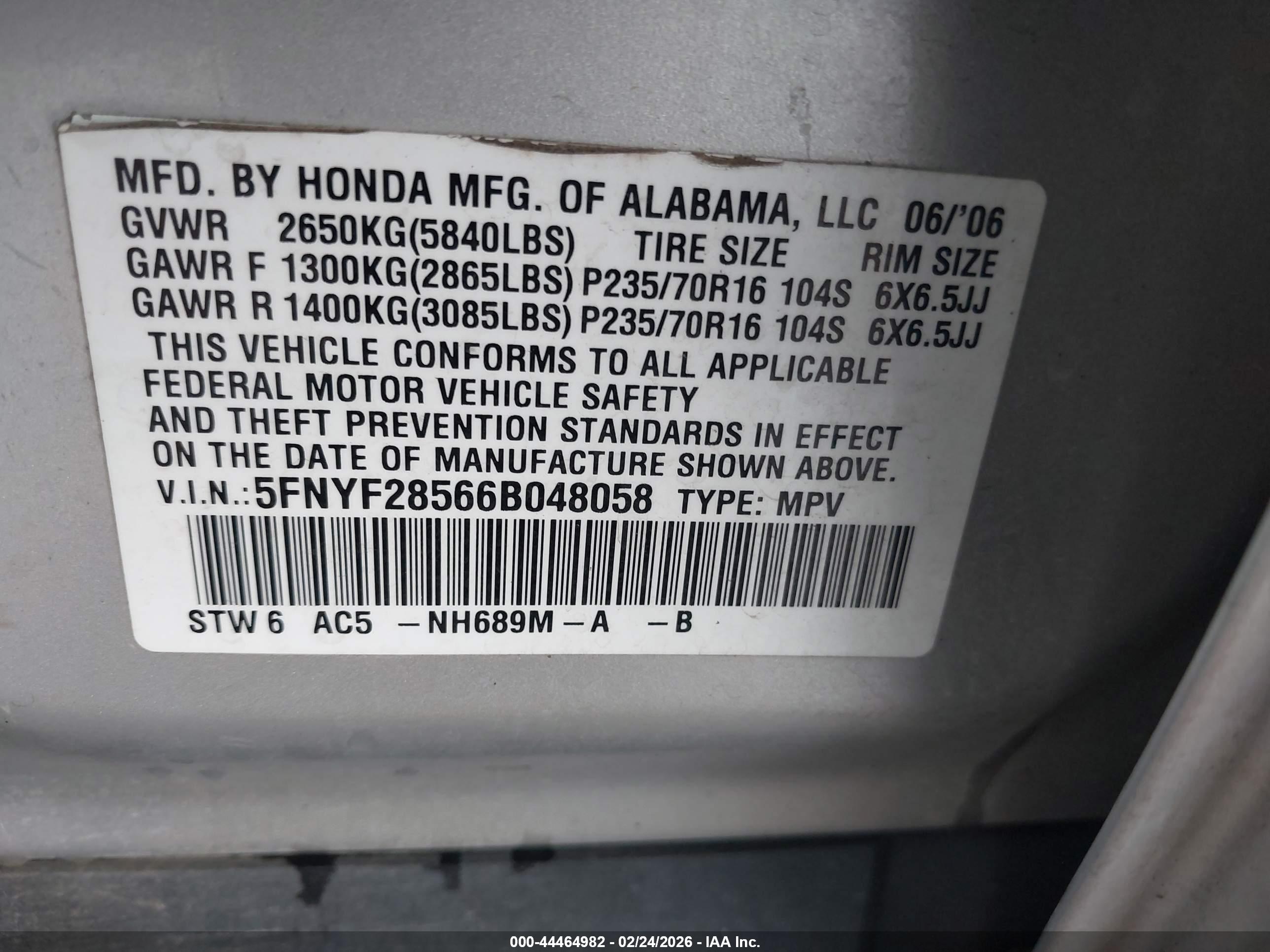HONDA PILOT image 9