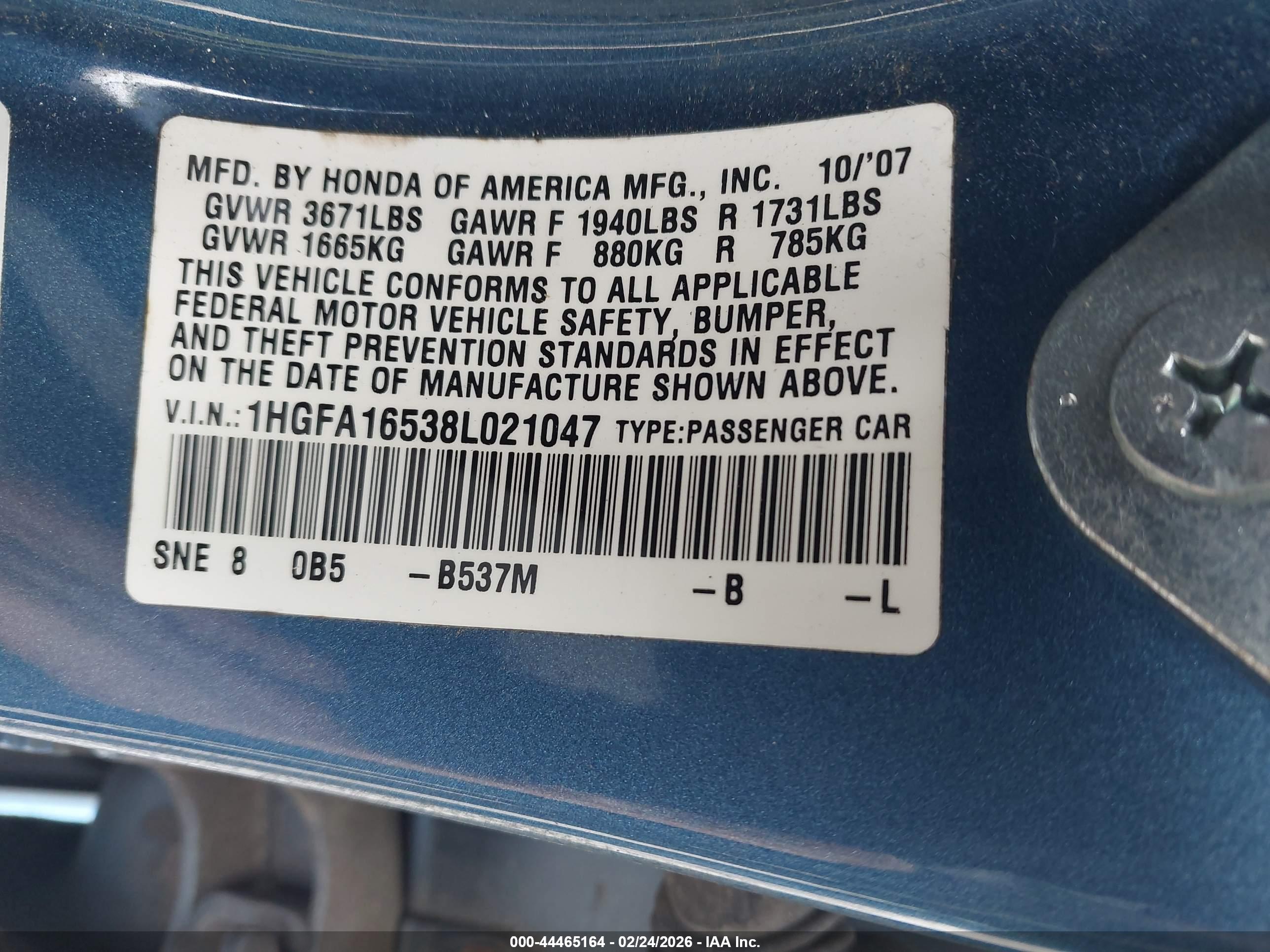 HONDA CIVIC image 9